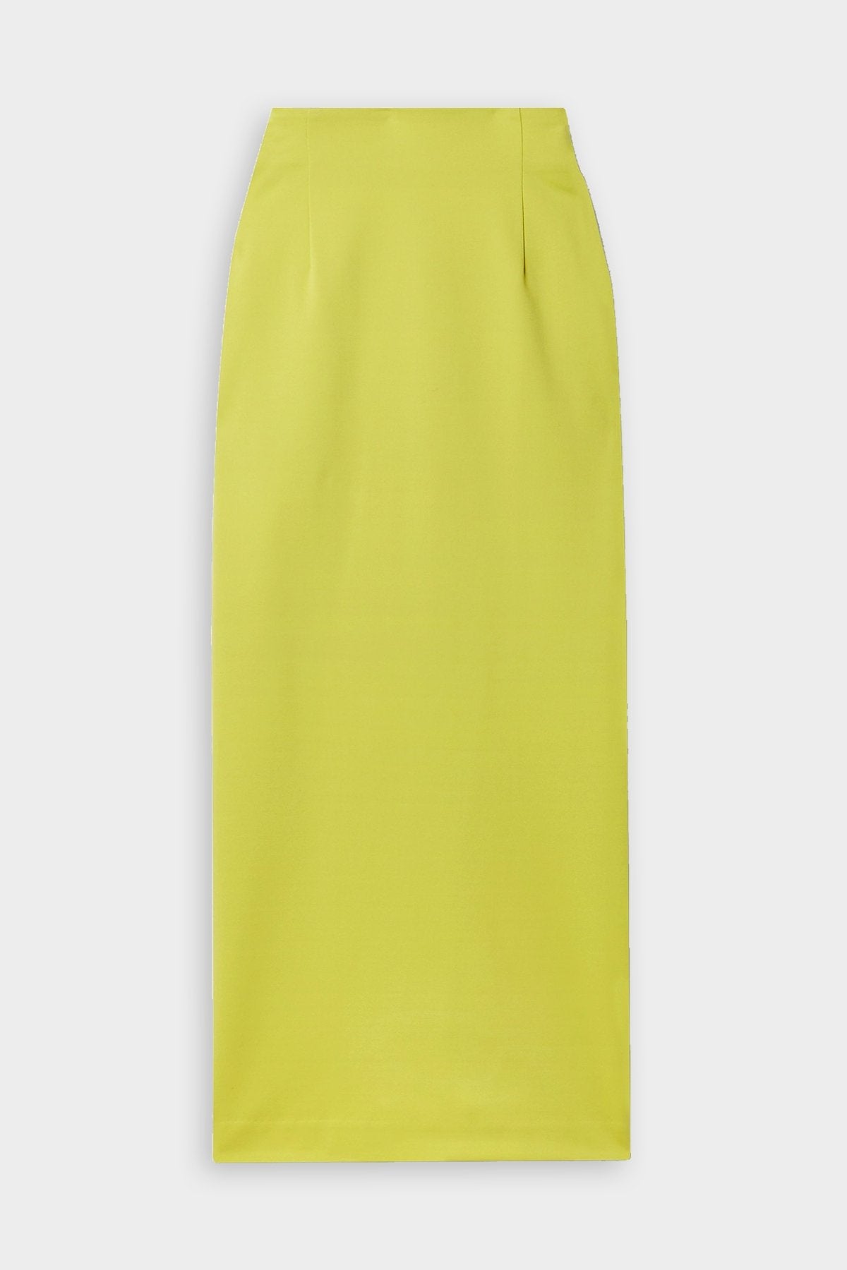 Structured Knit Pencil Skirt in Geko Green - shop-olivia.com