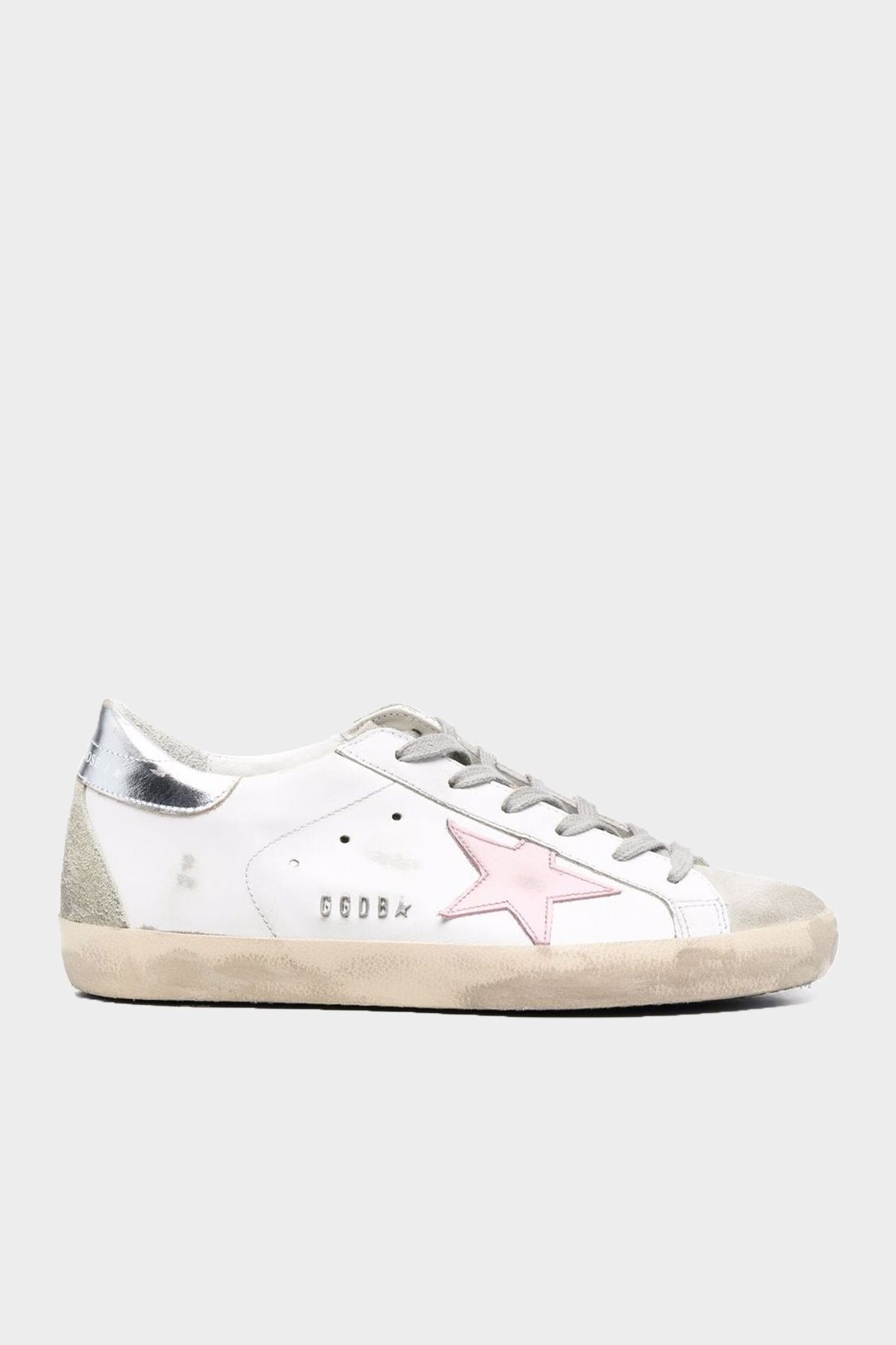 Super-Star Light Pink Star White Leather Sneaker - shop-olivia.com