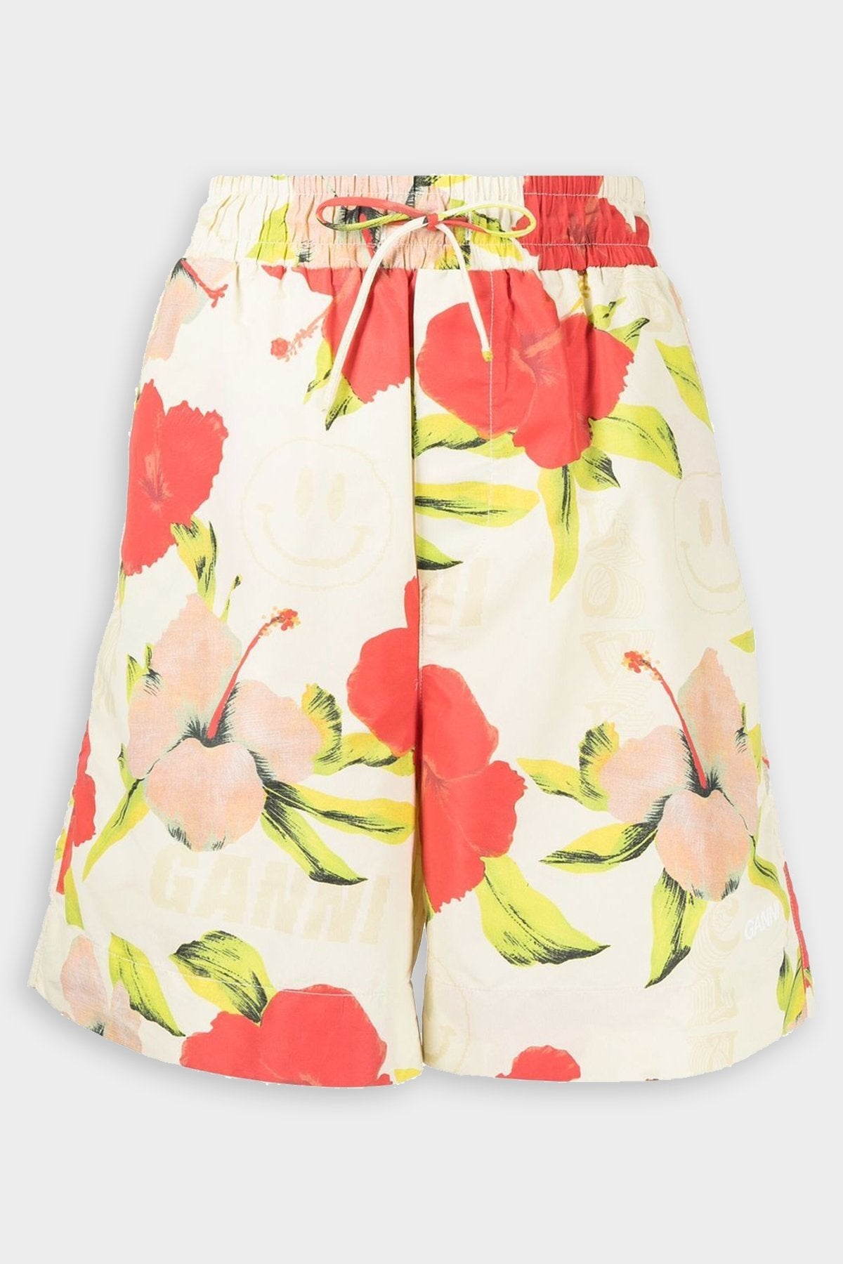 Surfer Knee Length Shorts in Hawaii Graphic Rutabaga - shop-olivia.com