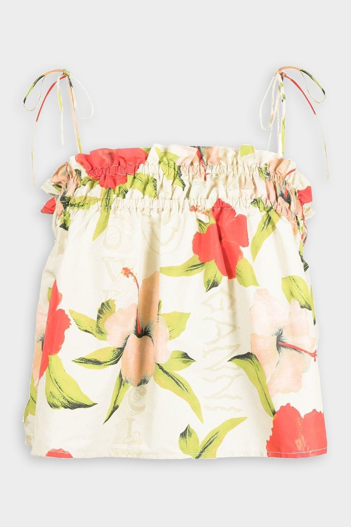 Surfer Tieband Strap Top in Hawaii Graphic Rutabaga - shop-olivia.com