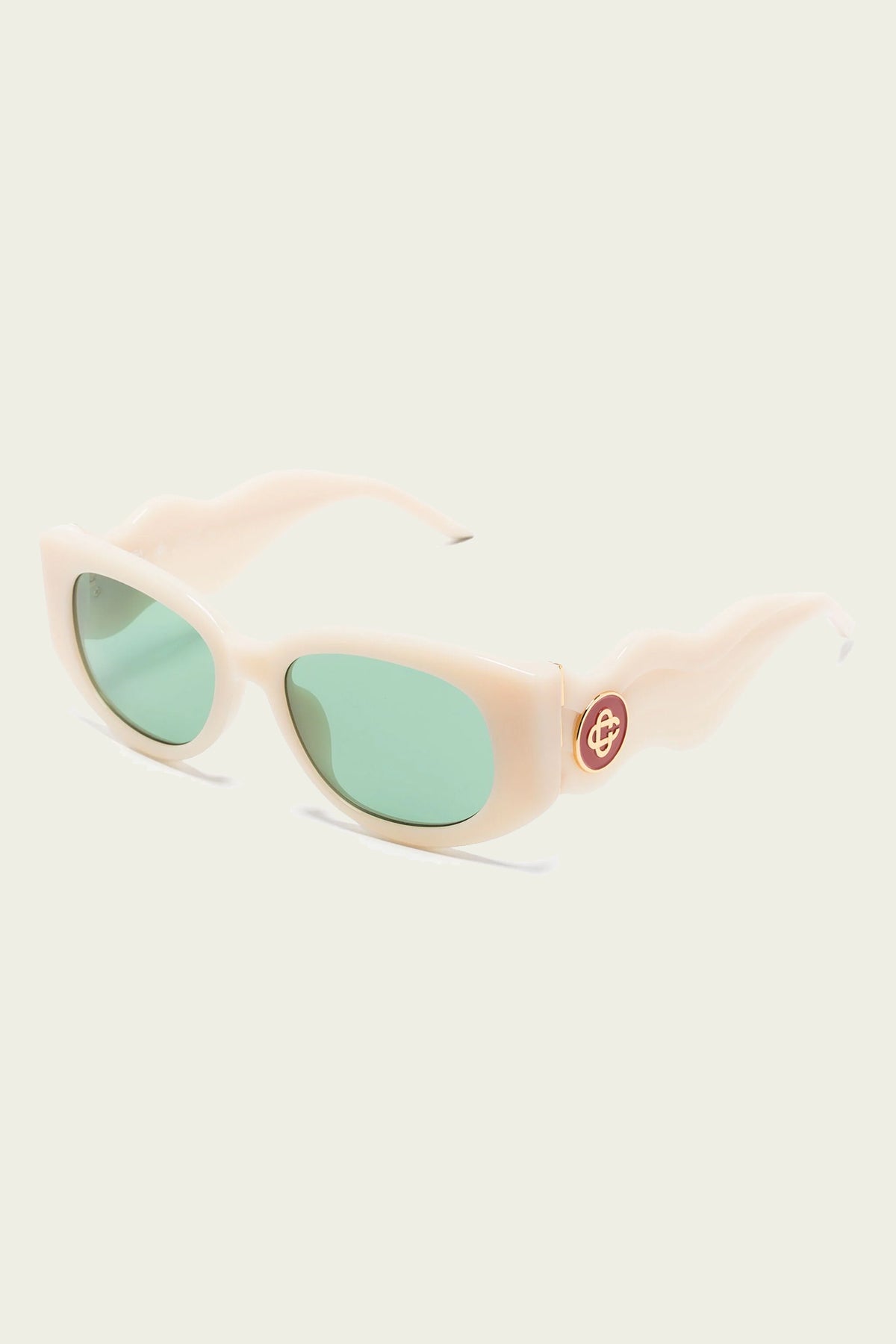 The Memphis Sunglasses in Cream - shop-olivia.com