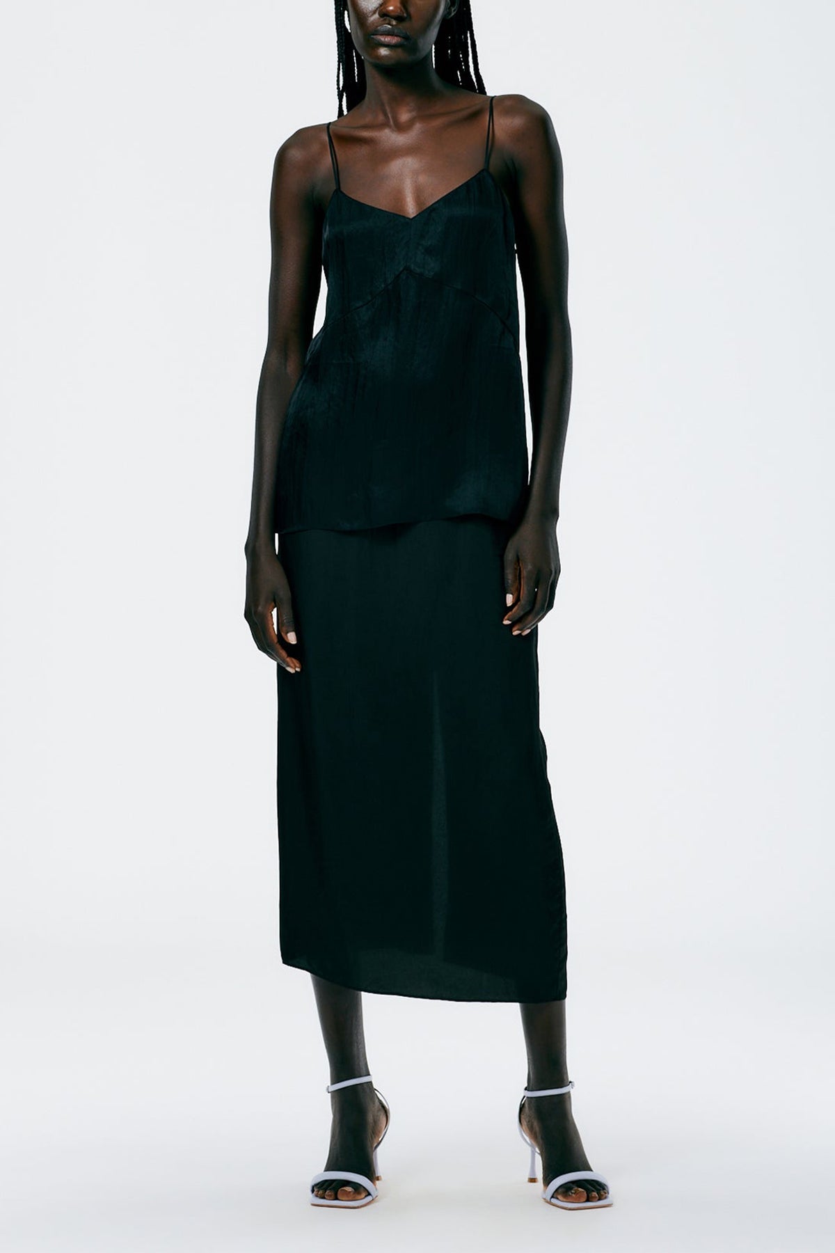 The Slip Skirt in Black - shop-olivia.com