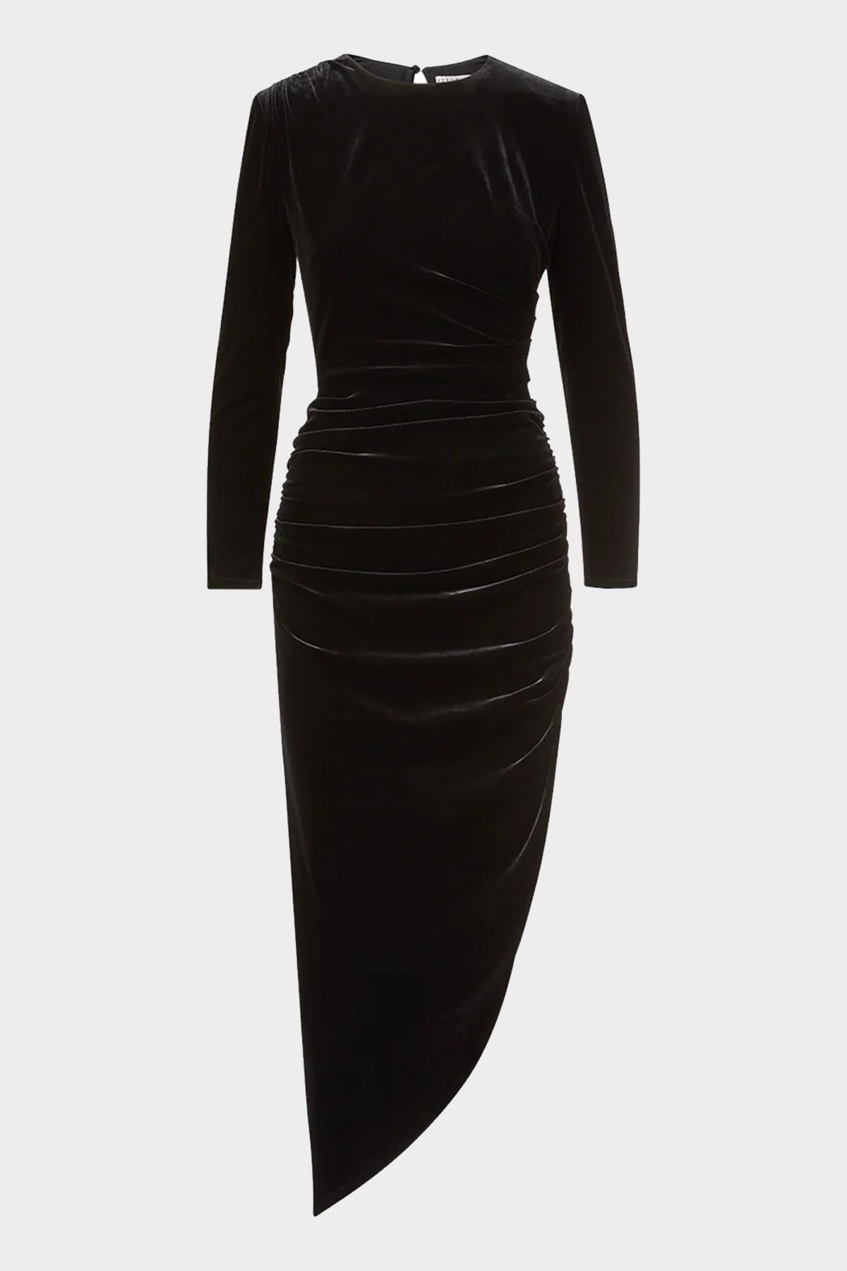 Tristana Stretch-Velvet Dress in Black - shop-olivia.com