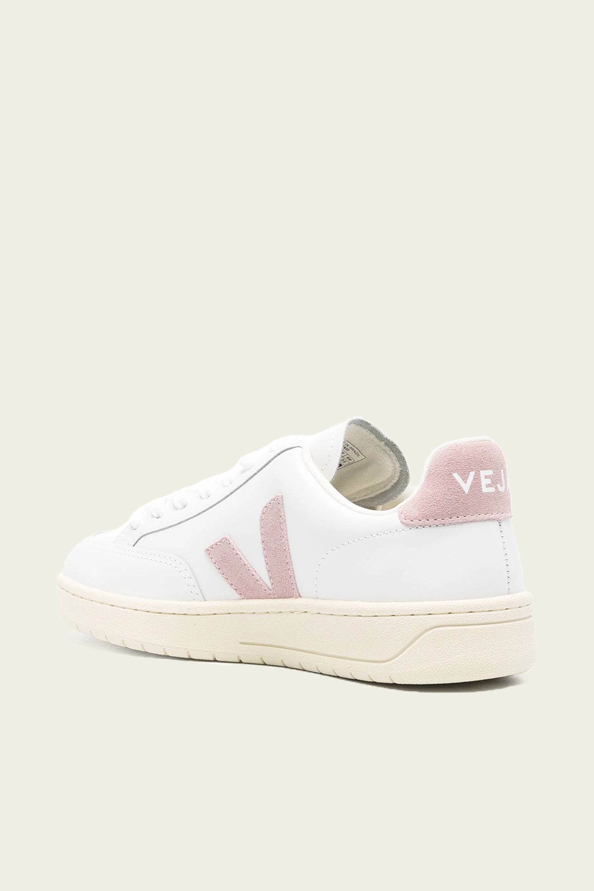 V-12 Leather Sneaker in White Babe - shop-olivia.com