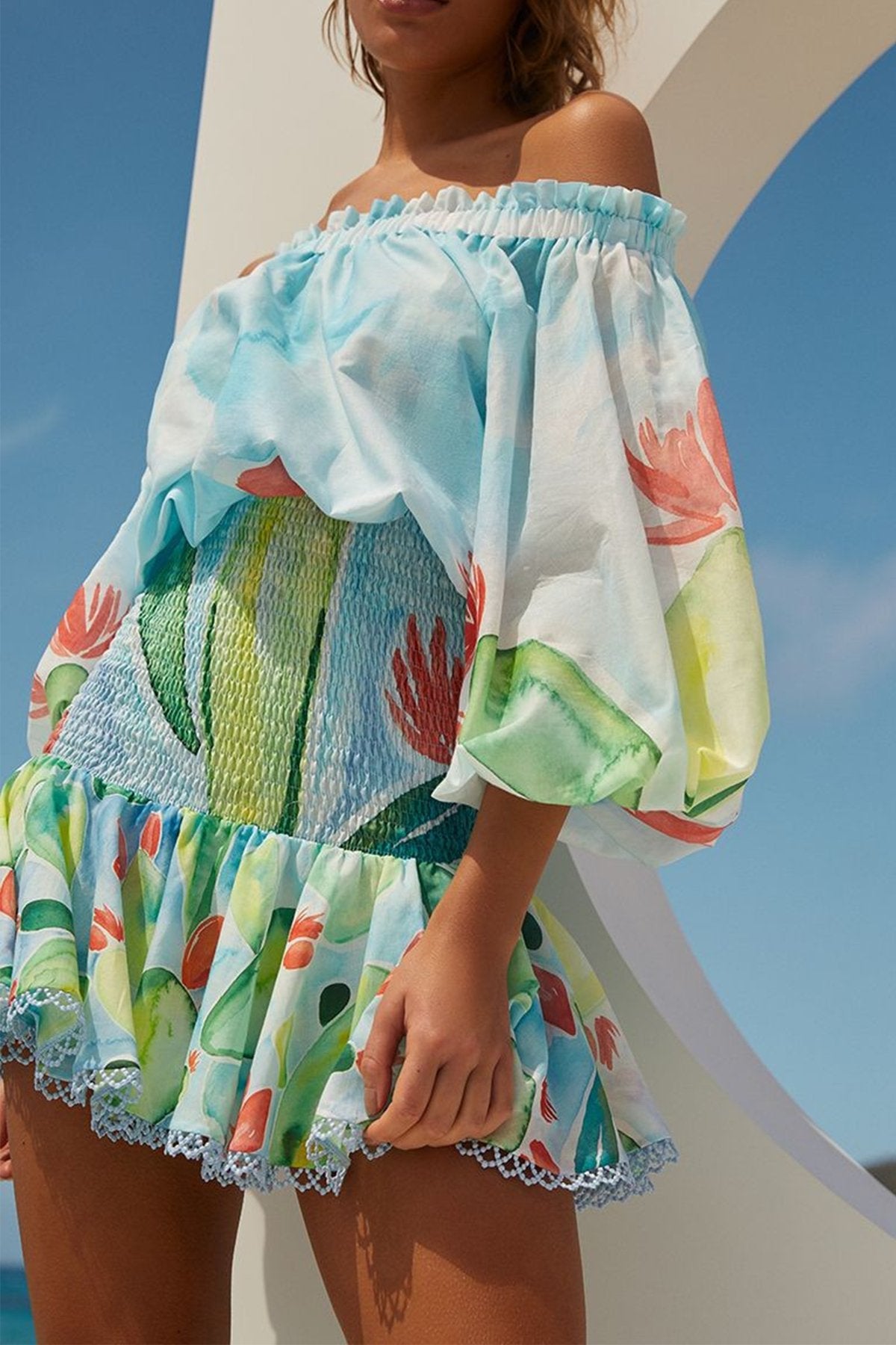 Vera Short Dress in Barbary Print - shop-olivia.com