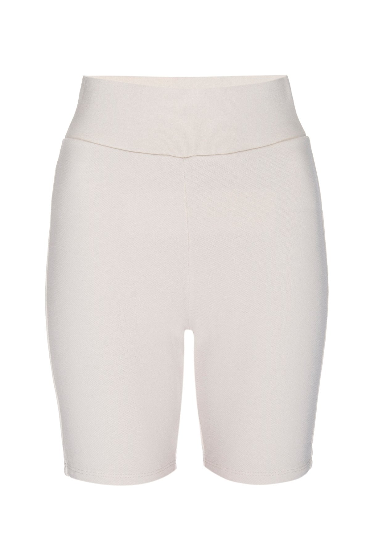 Vintage Biker Short in Whisper White - shop-olivia.com