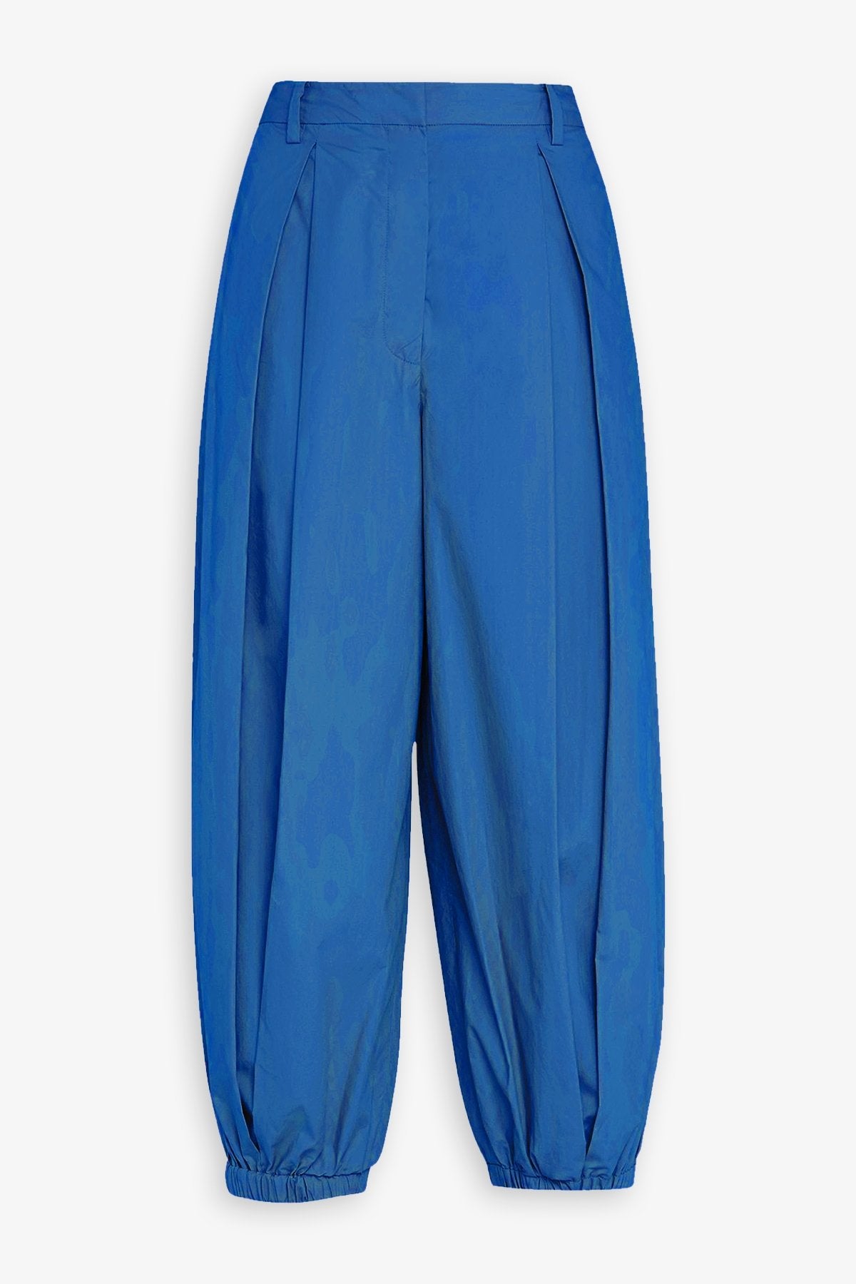 Vintage Cotton Pleated Balloon Pant in Serene Blue - shop-olivia.com