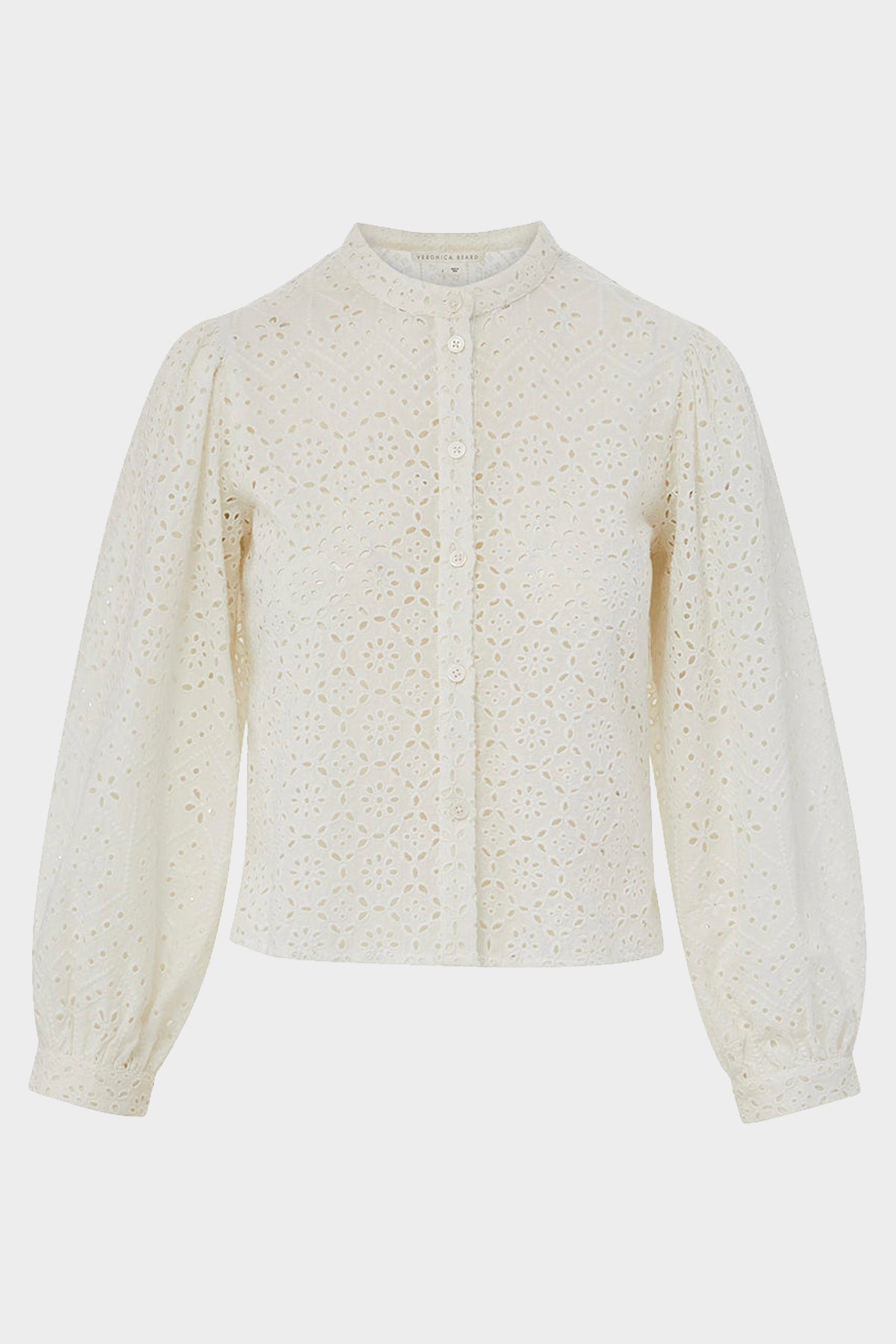 Vitale Eyelet Top in White - shop-olivia.com