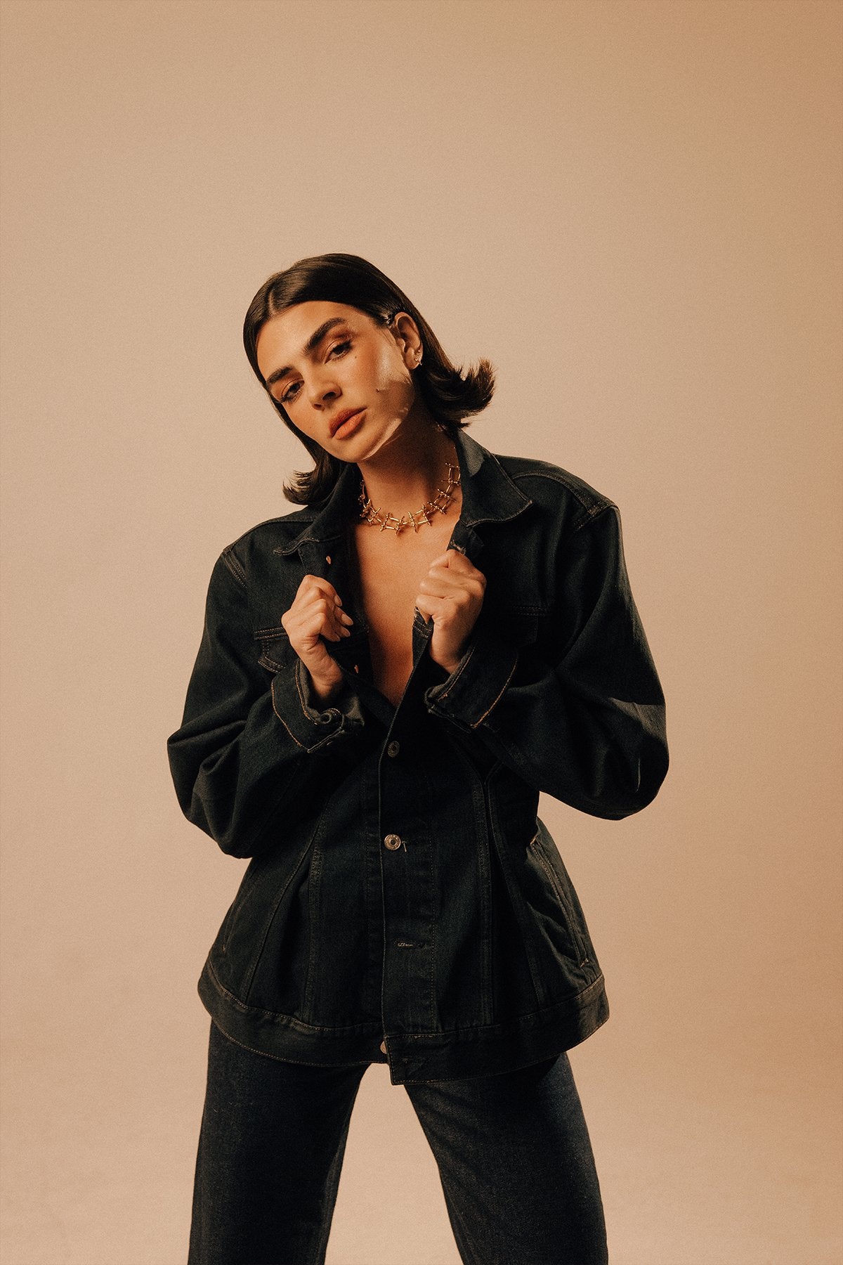 Wire Chain Necklace in Gold - shop-olivia.com