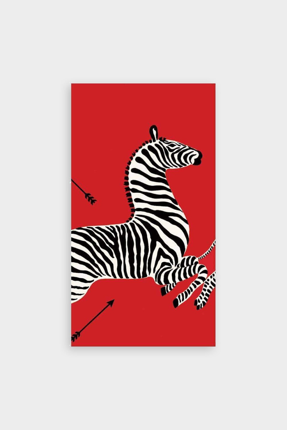 Zebras Paper Guest Towel Napkins in Red - shop-olivia.com