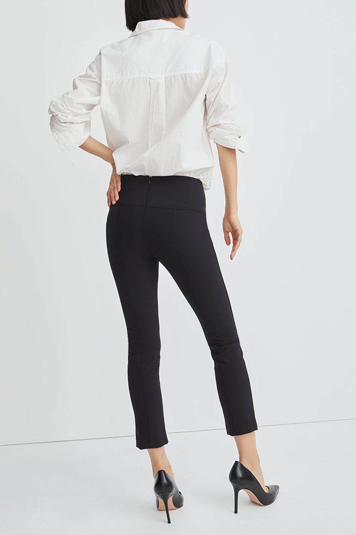 Zip Back Scuba Pant in Black - shop-olivia.com