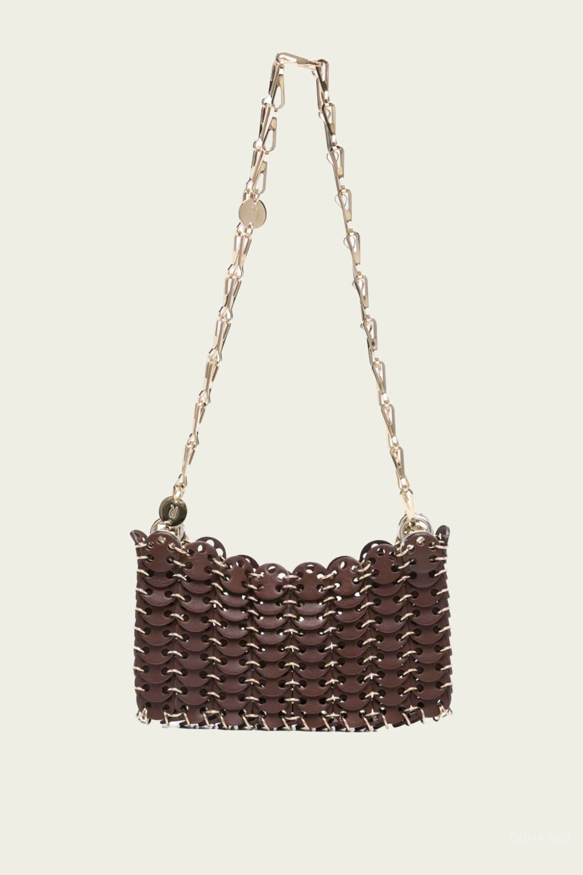 1969 Leather Nano Bag in Dark Brown - shop - olivia.com