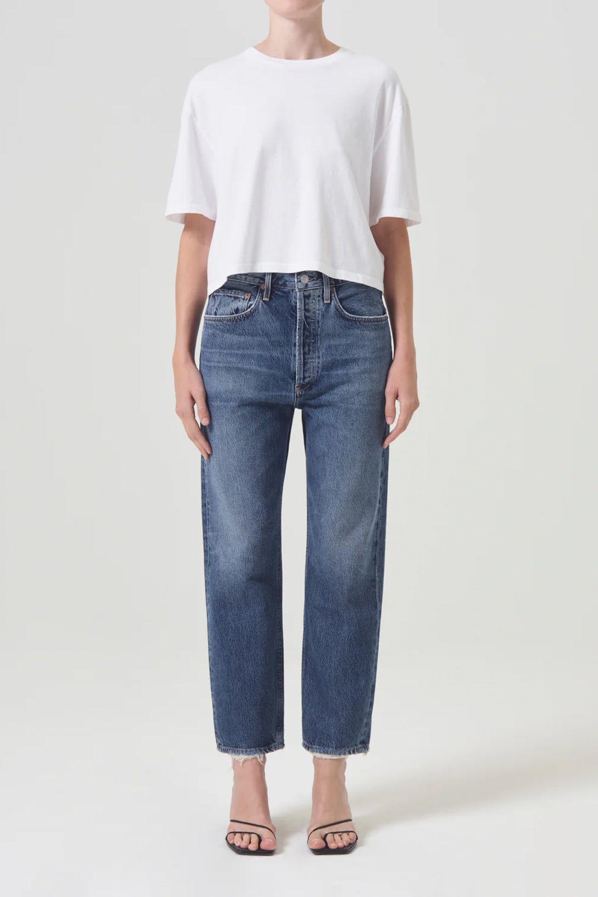 90's Crop Mid Rise Straight Jean in Control - shop - olivia.com
