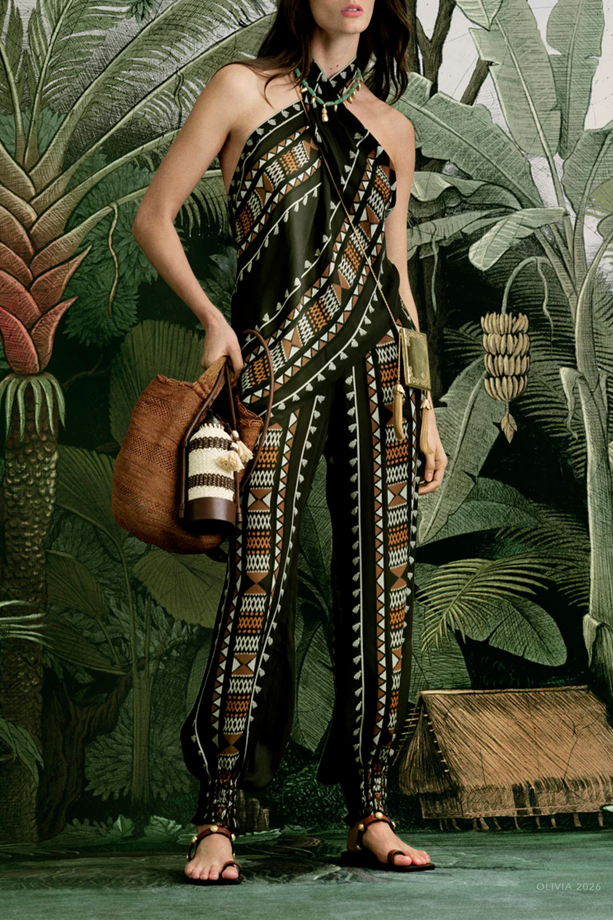 Nareem Pant in Forest Green