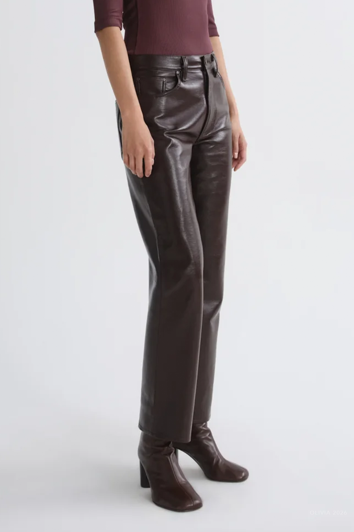 Lana Jean (Recycled Leather) in Madera