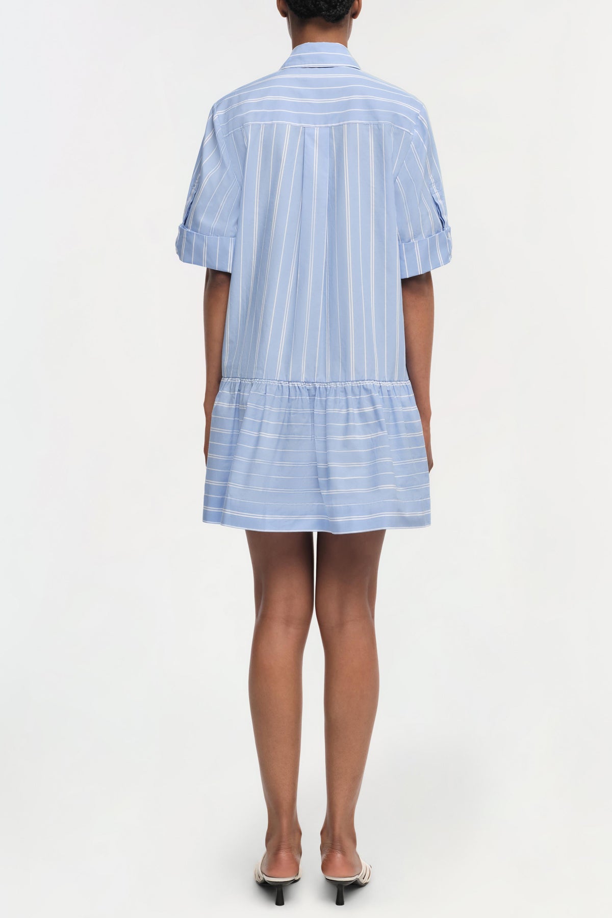 Cris Shirt Dress in Harbor Blue Stripe