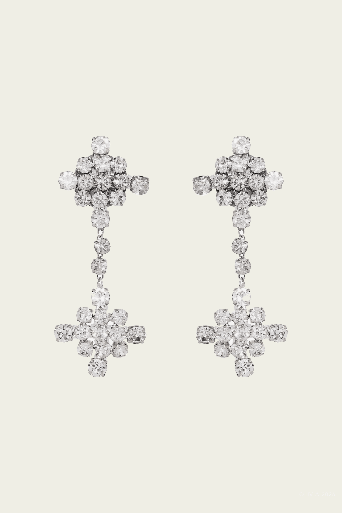 Acacia Drop Earring in Silver - shop-olivia.com