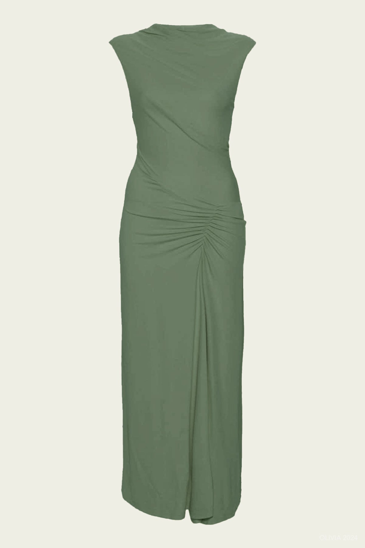 Acacia Sleeveless Midi Dress in Botanical - shop - olivia.com