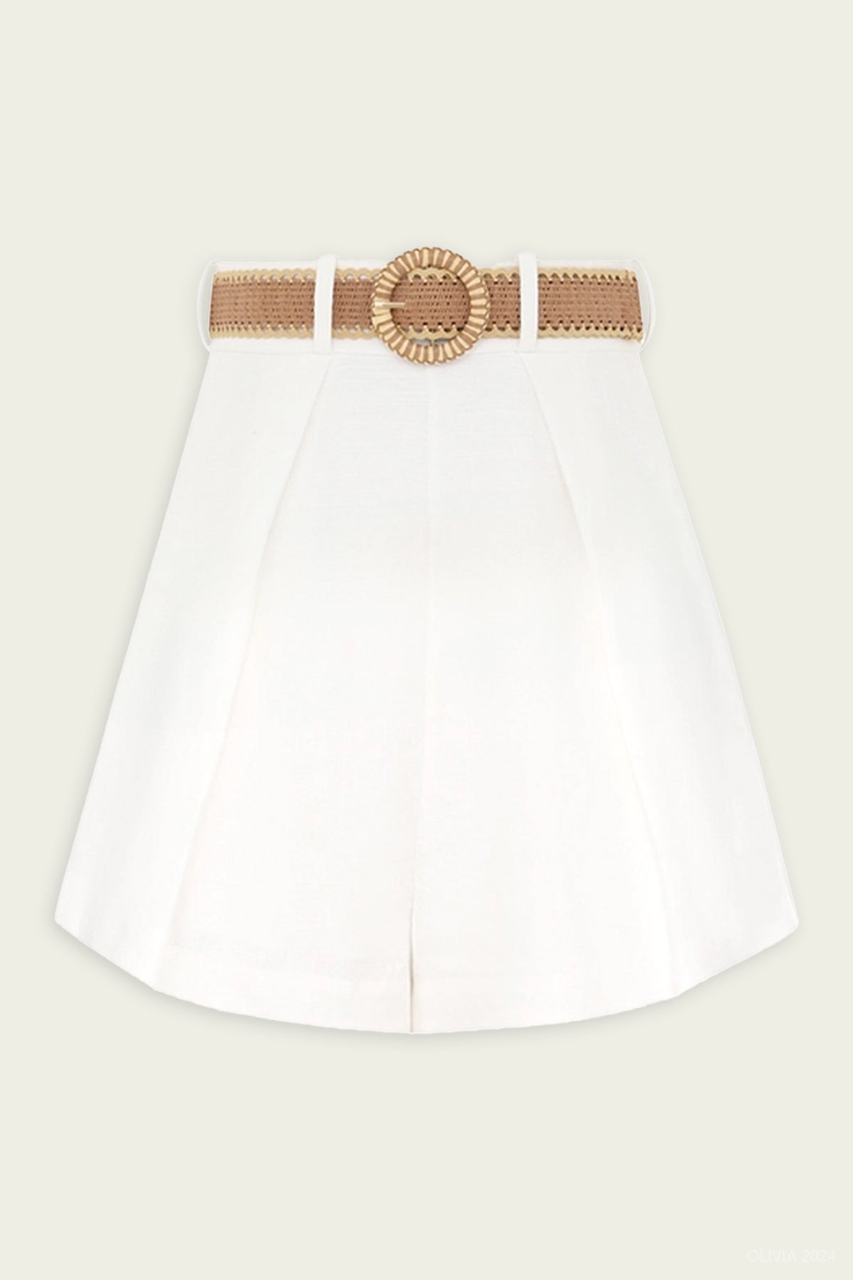 Acacia Tuck Short in Ivory - shop - olivia.com