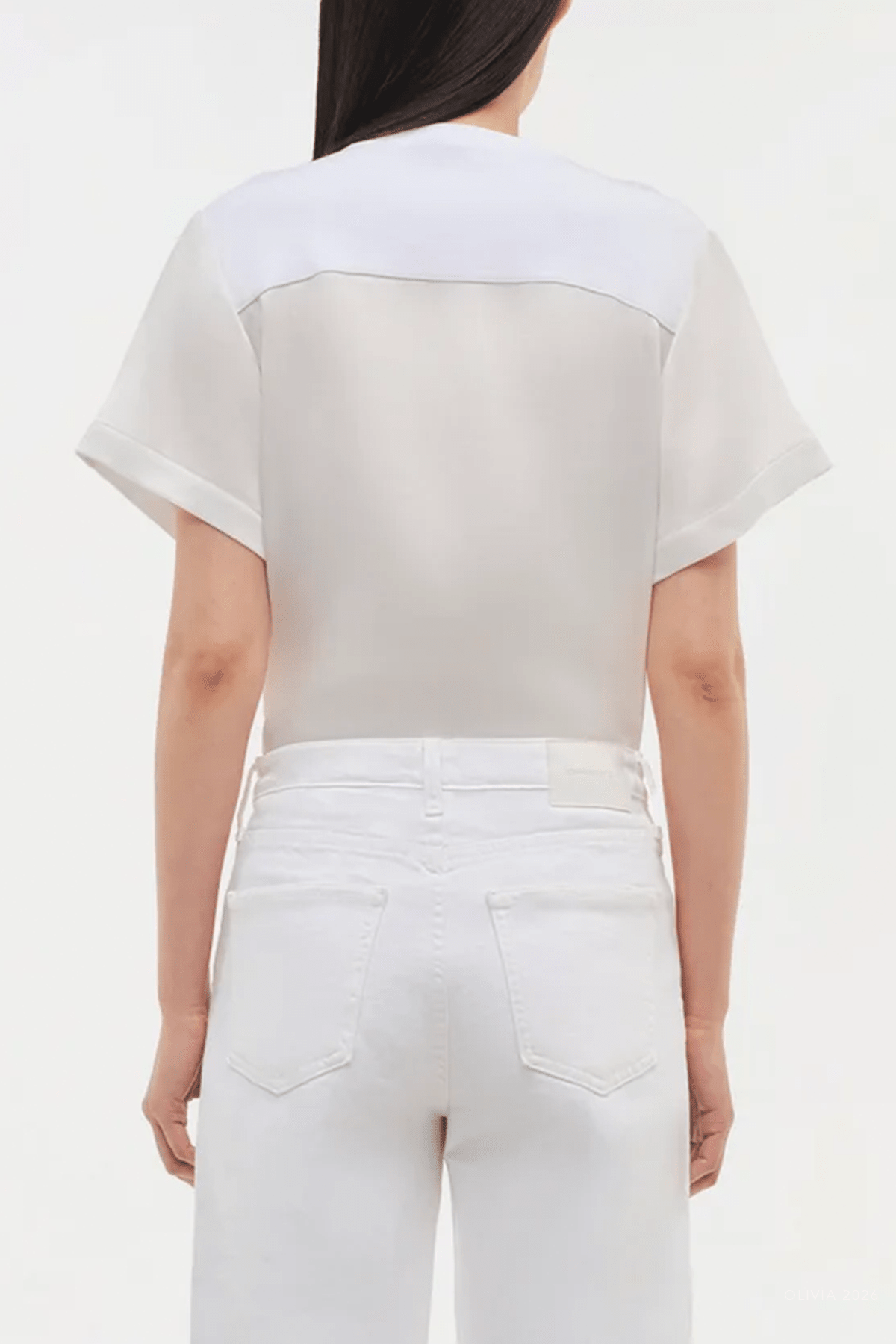 Addy T-Shirt in White - shop-olivia.com