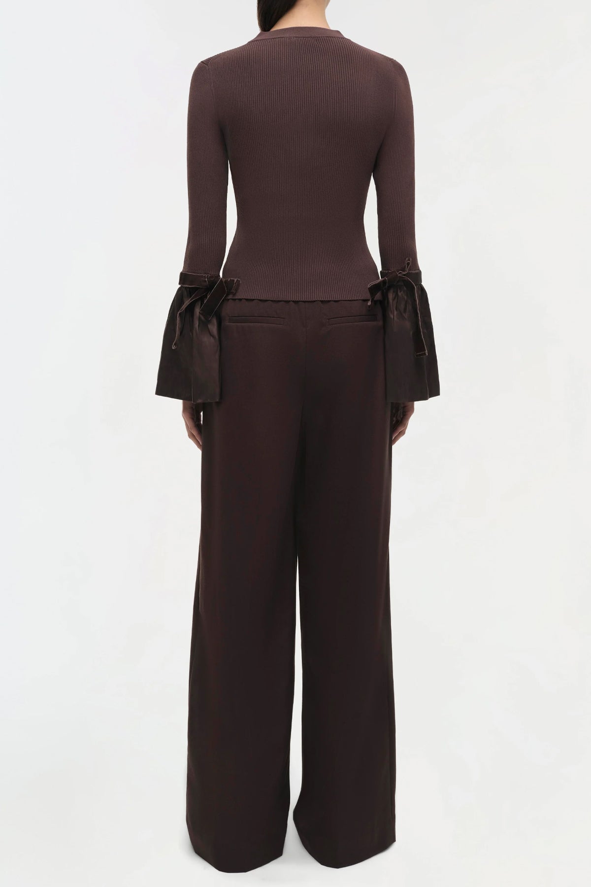 Agata Long Sleeve Top in Chocolate - shop - olivia.com