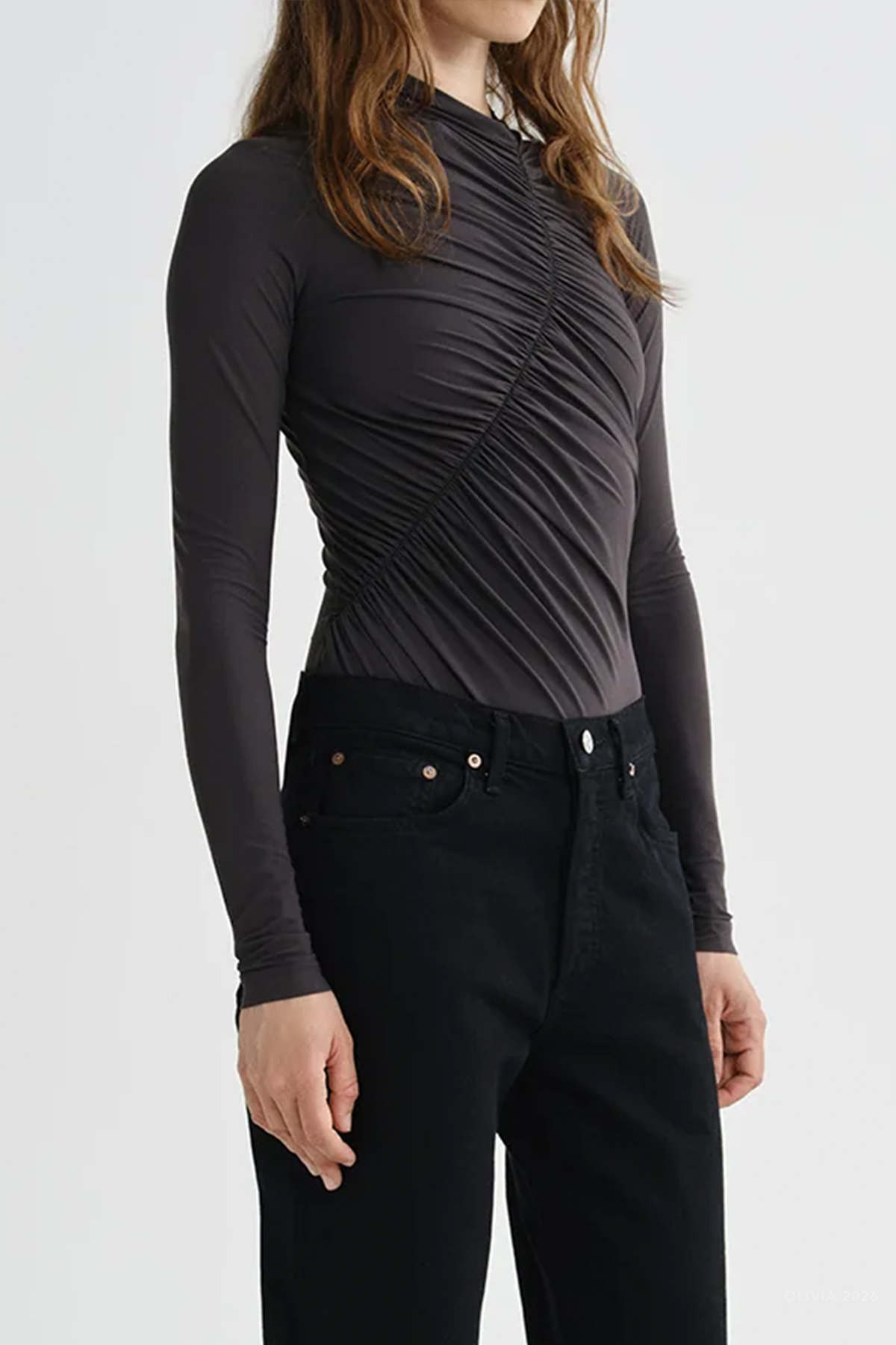 Lupin Bodysuit in Carob