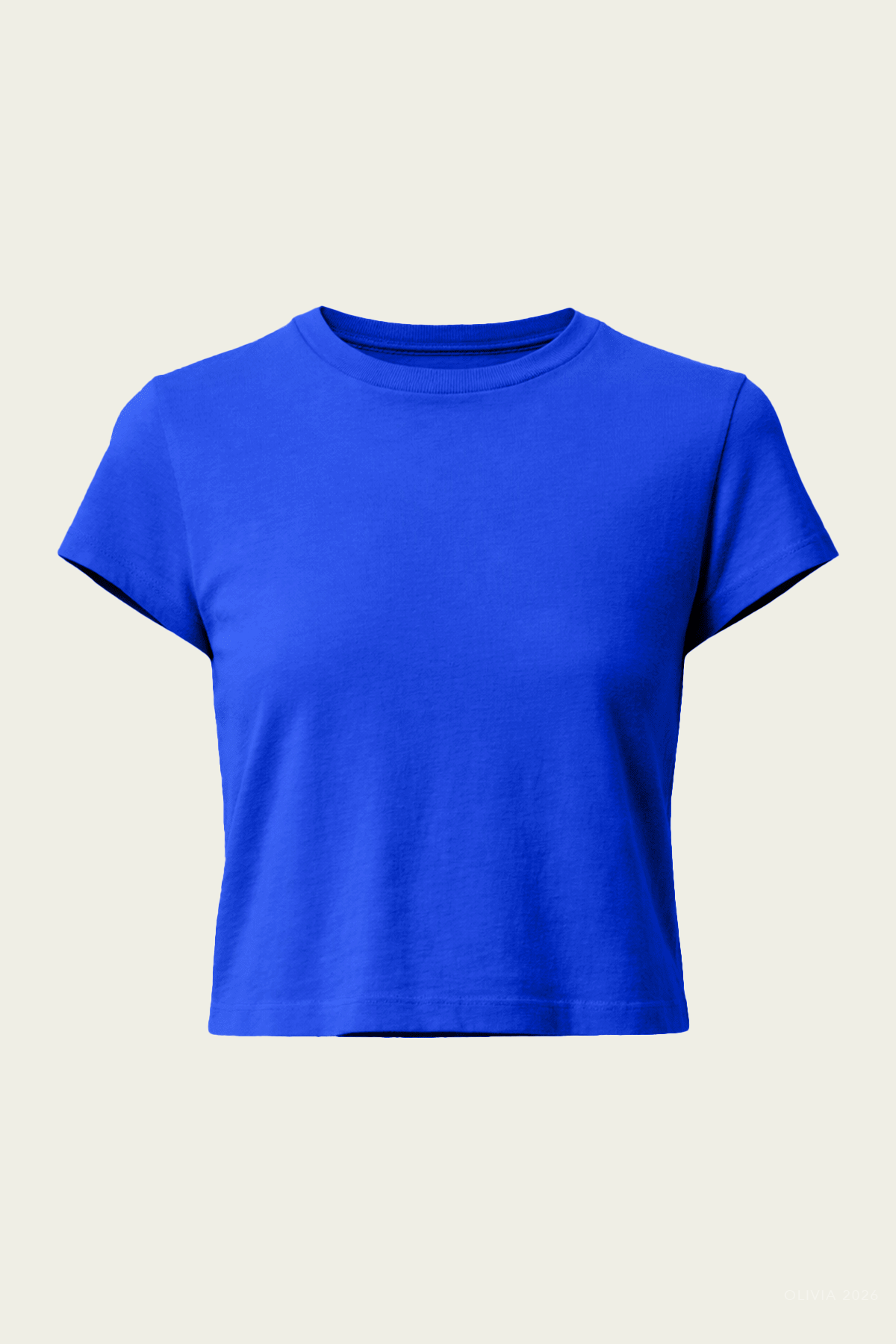 Adine Shrunken Tee in Cobalt