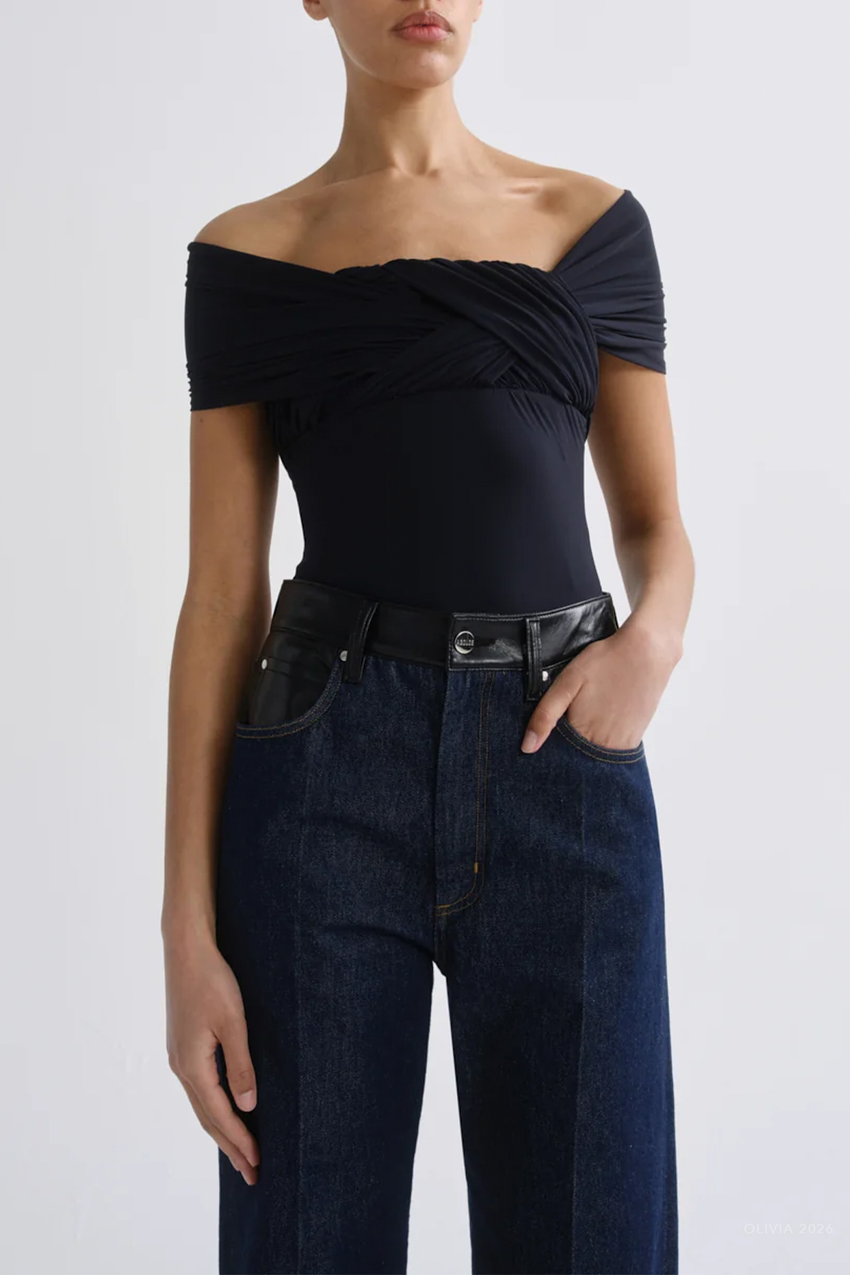 Stam Bodysuit in Navy