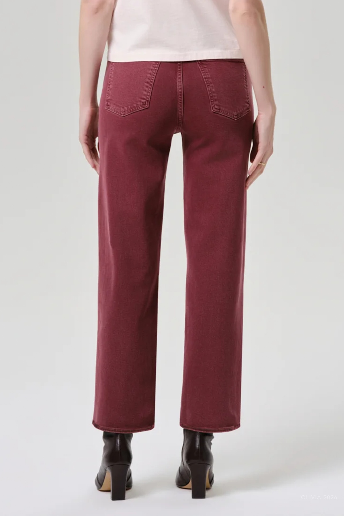 Palma Straight Clean Hem in Chambord