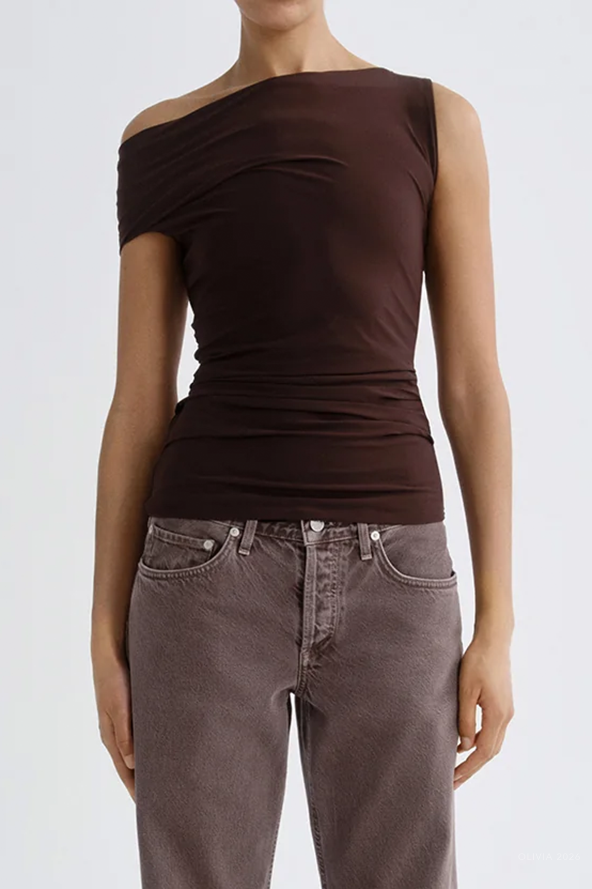 Carlin Top in Chocolate