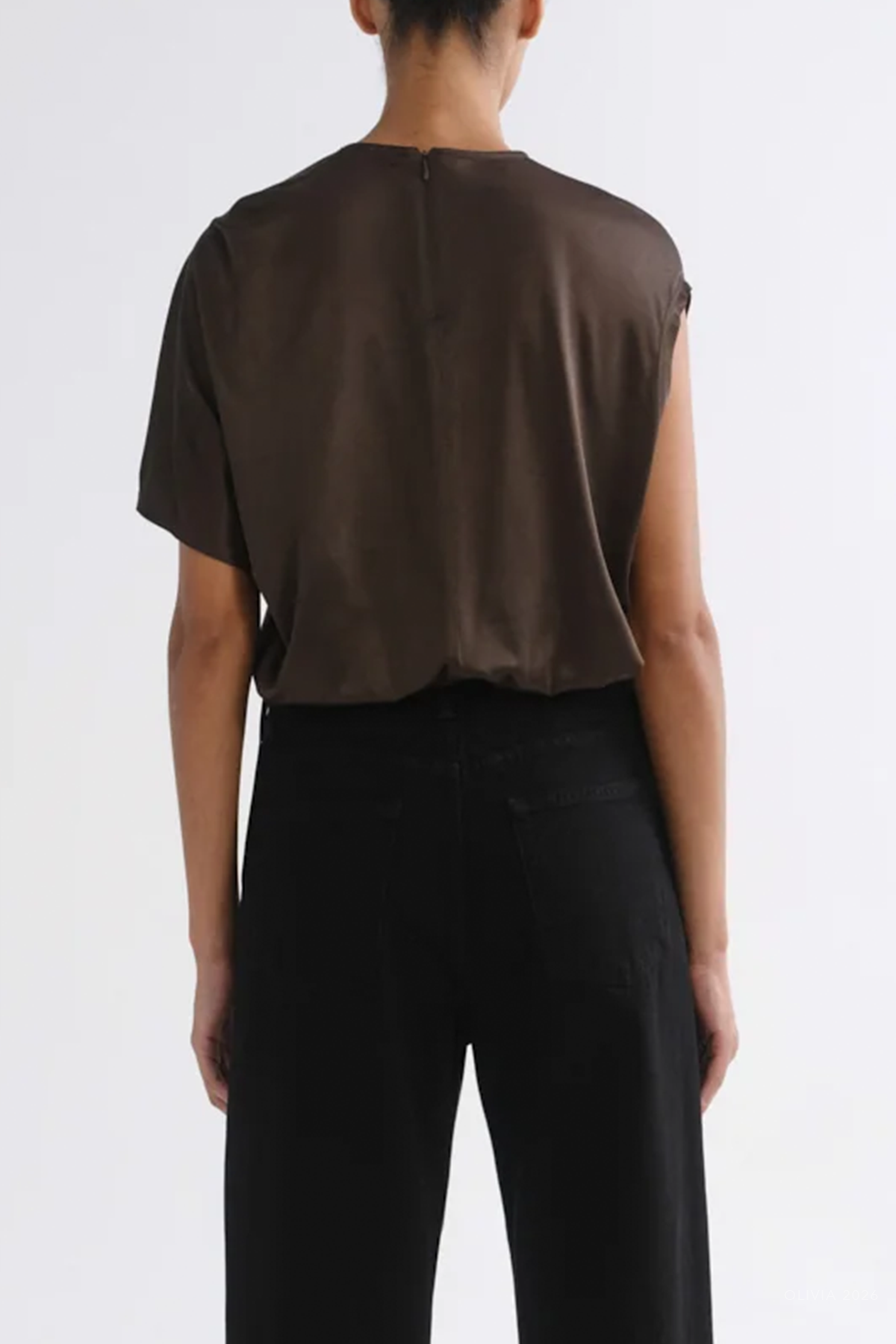 Milena Twist Tee in Bronze