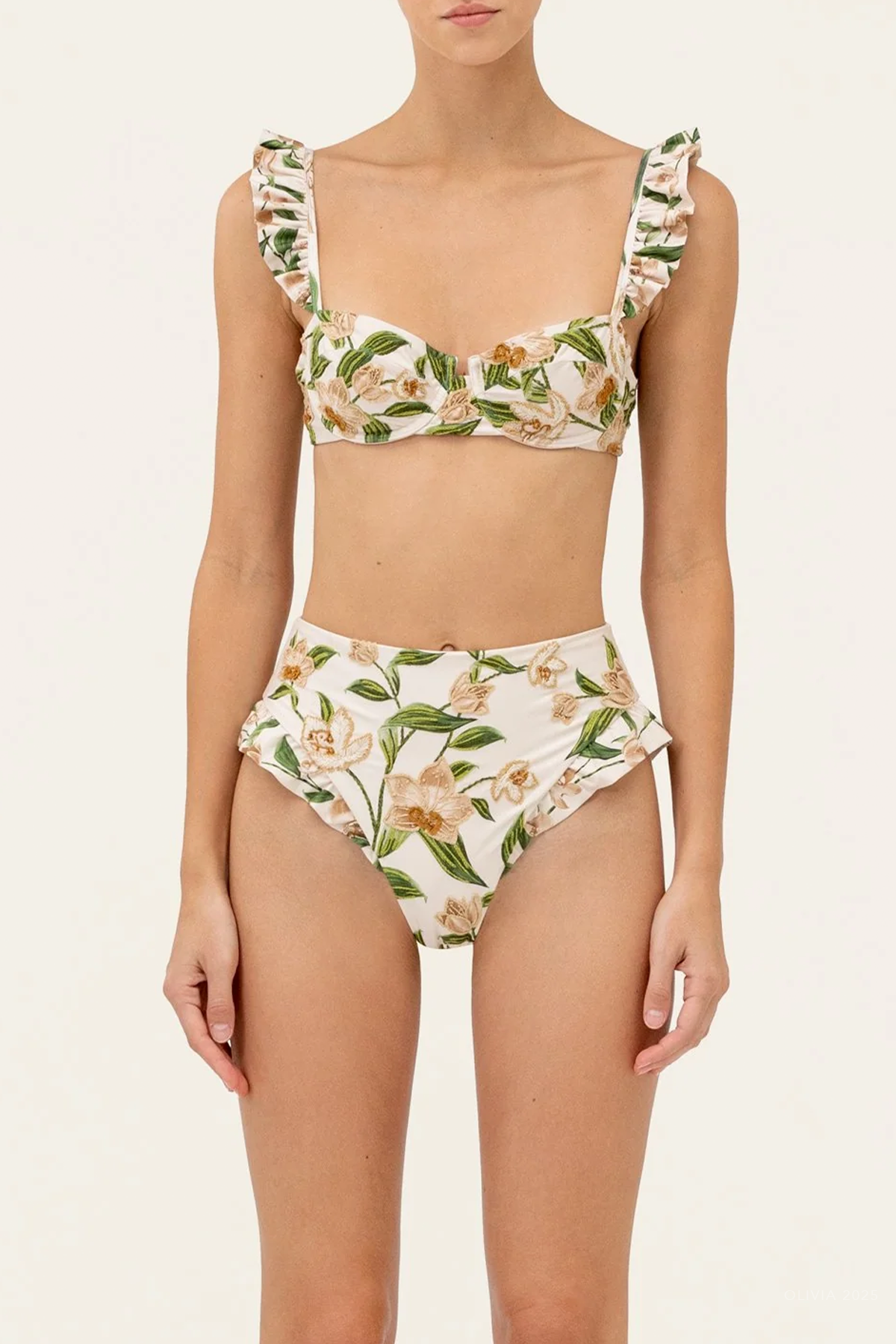 Kiwi Orquidea Bikini Top
