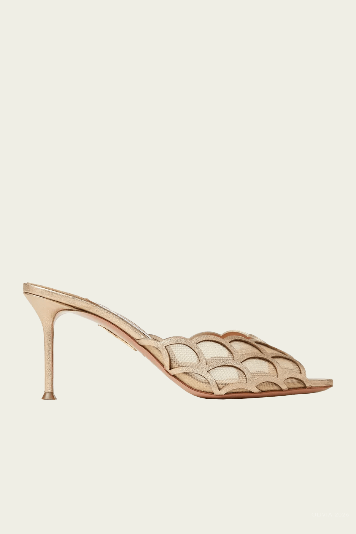 Aira Mule Sandal 75 in Light Copper - shop-olivia.com