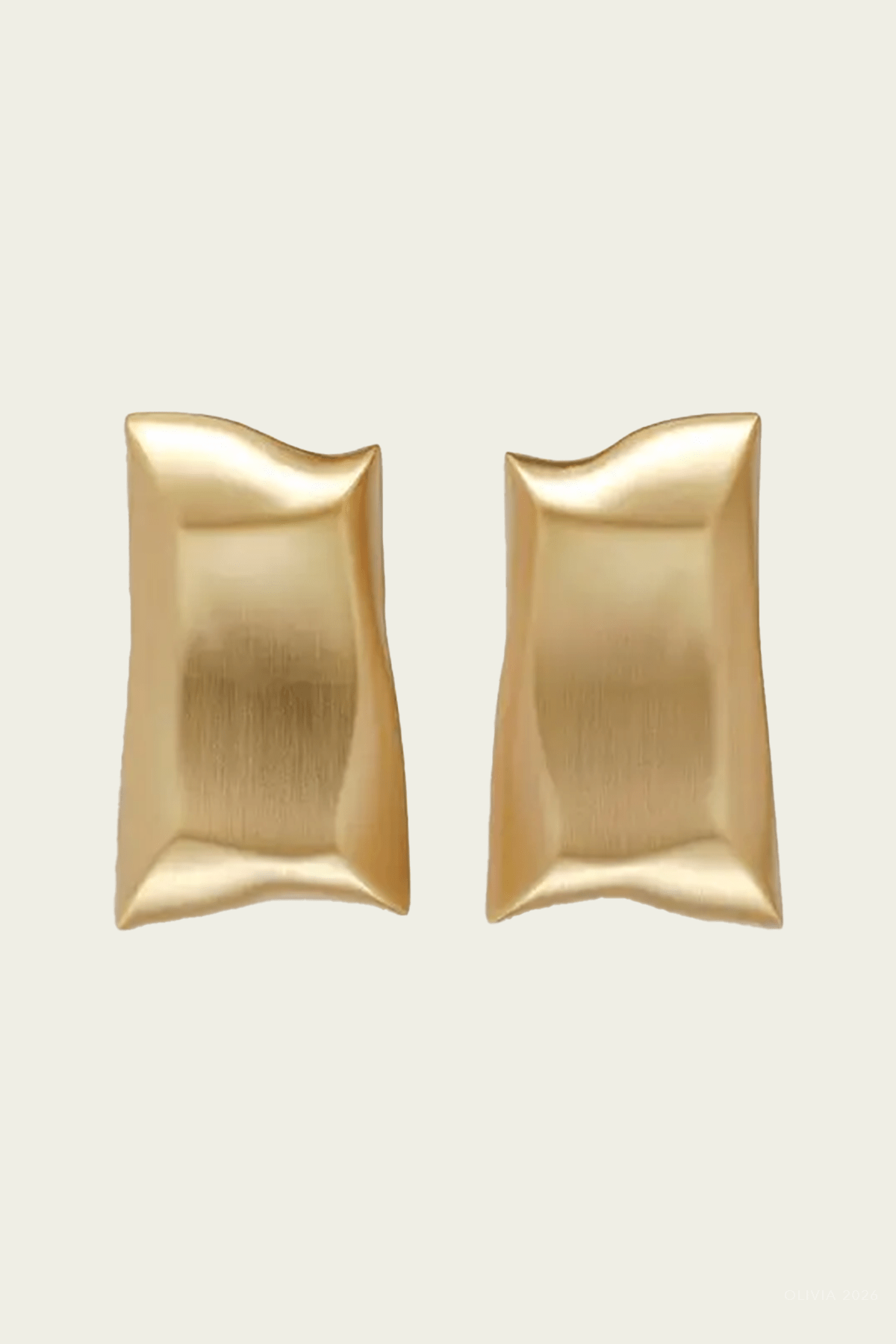 Alaya Earring in Brushed Brass - shop - olivia.com