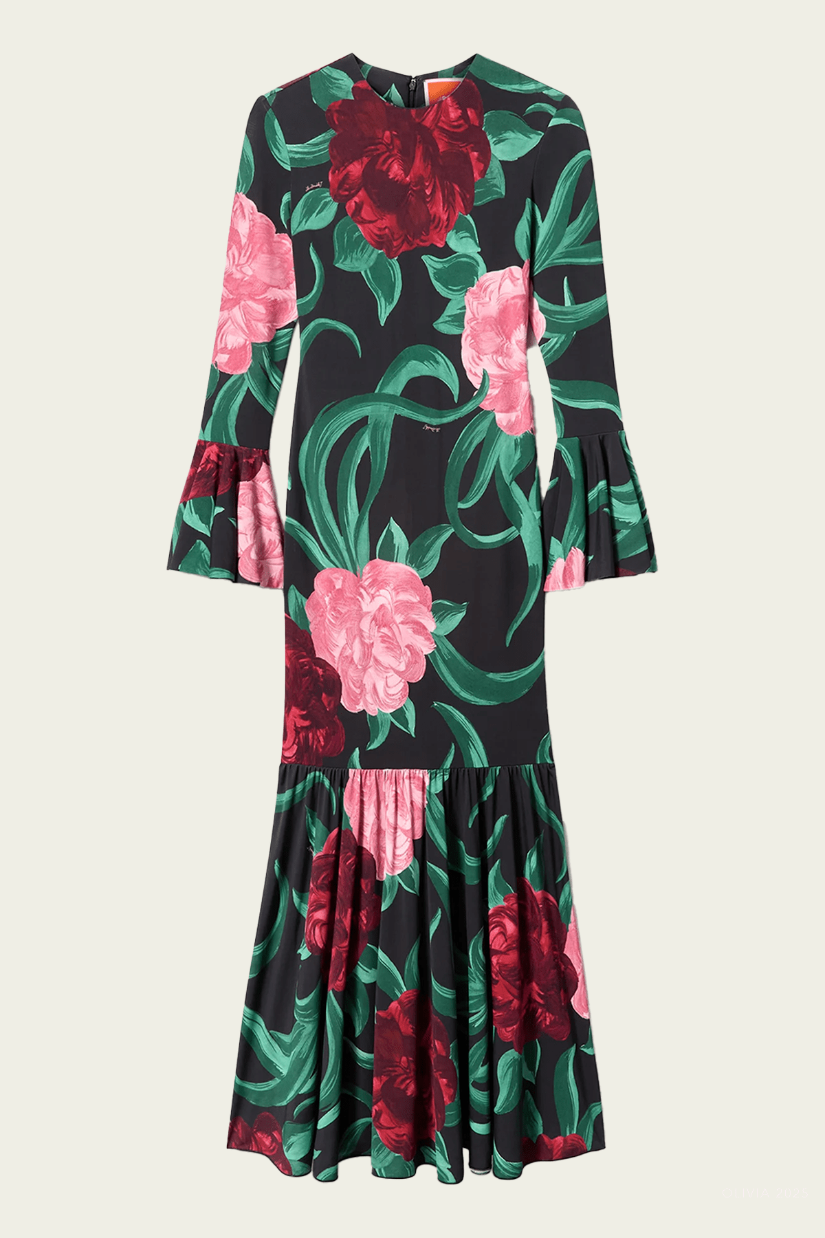 Alba Dress in Peony Black - shop - olivia.com