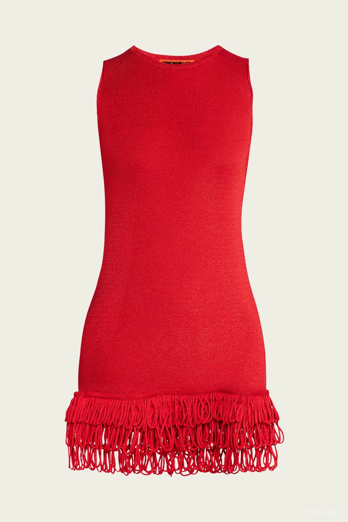 Albers Knit Mini Dress in Lucky Red - shop - olivia.com