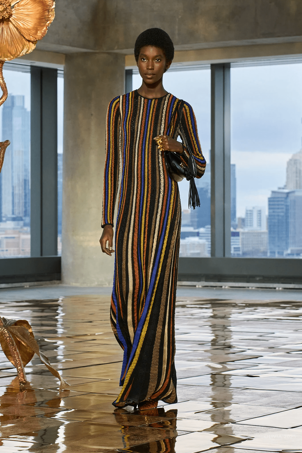 Albie Knit Long Sleeve Knit Dress in Zoisite - shop - olivia.com