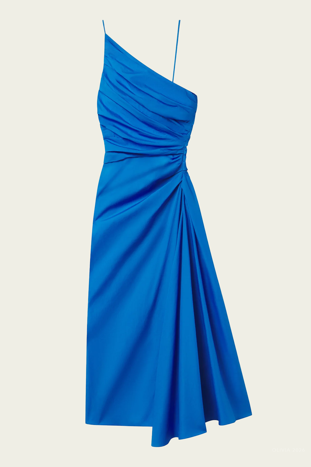 Juno Cotton Midi Dress in Cornflower
