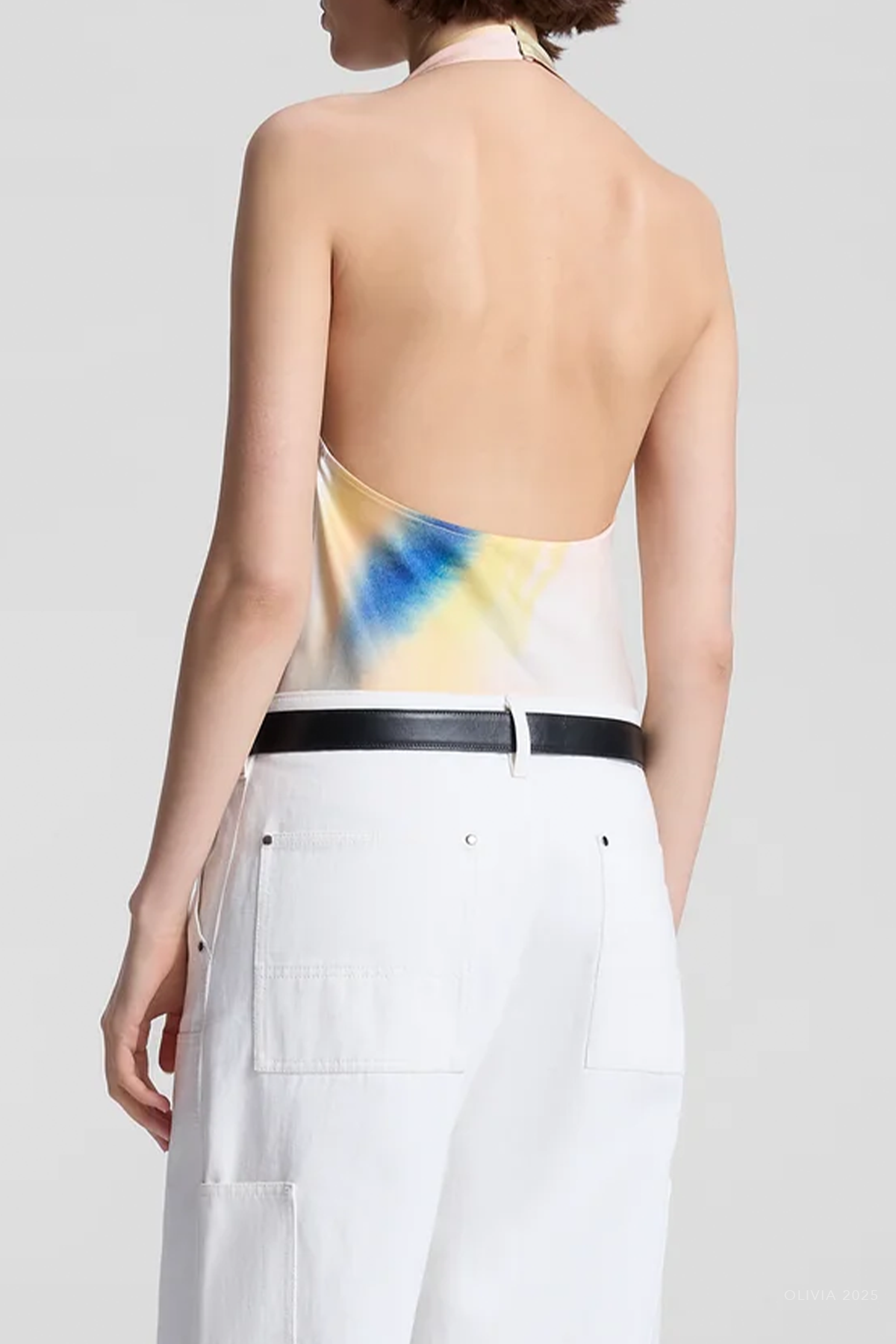 Ada Printed Halter Top in Lapis Multi