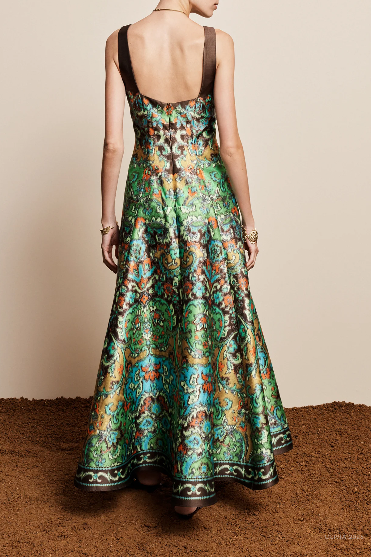 Charlotte Gown in Multicolor