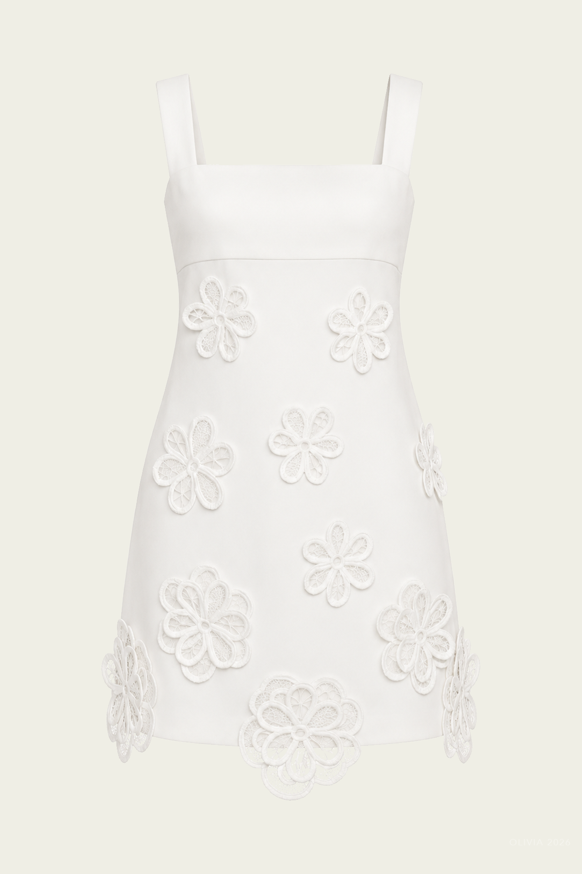 Provenza Mini Dress in White