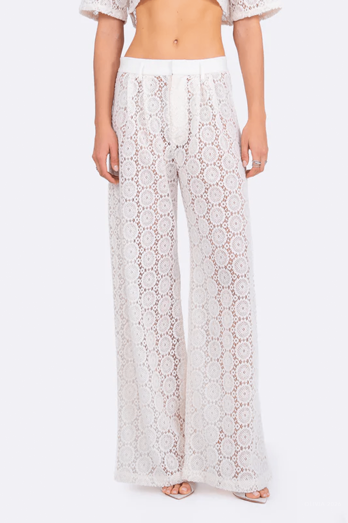Alice Pant in Ivory - shop-olivia.com