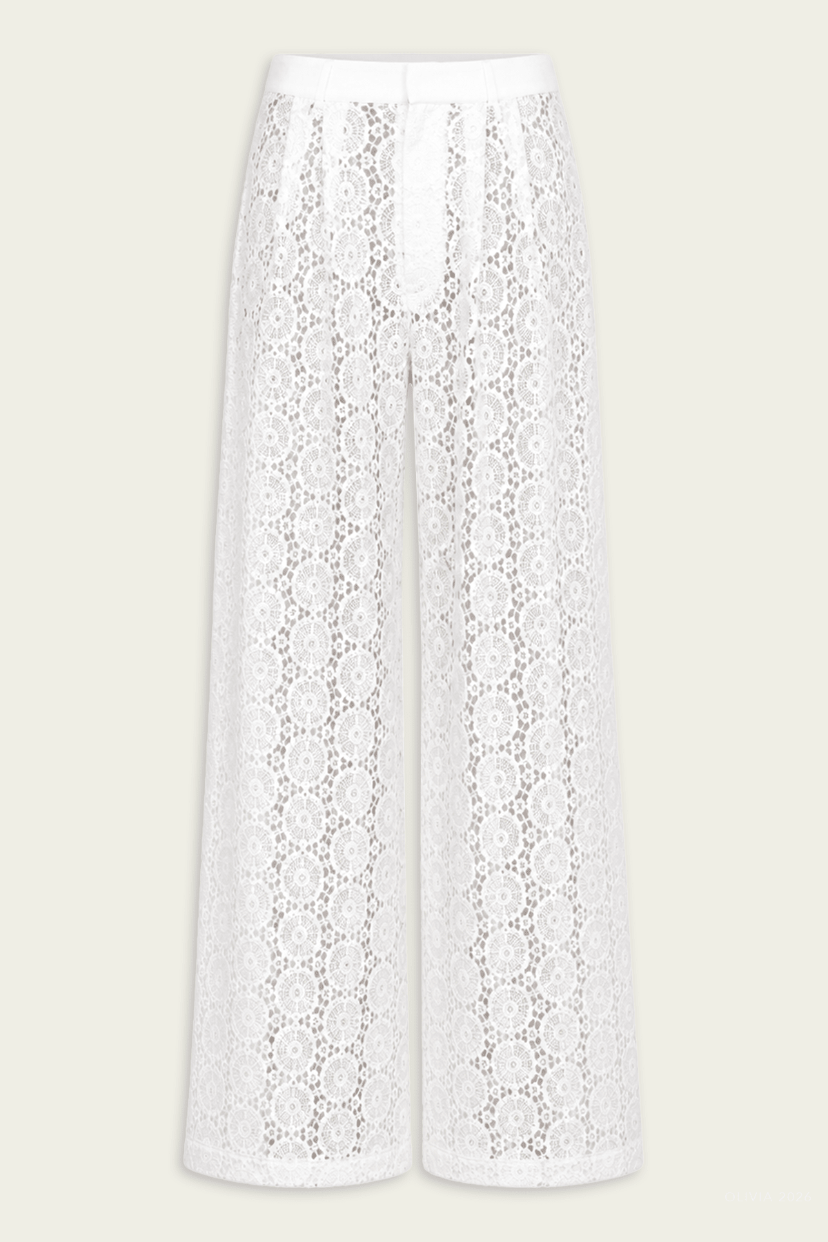Alice Pant in Ivory - shop-olivia.com