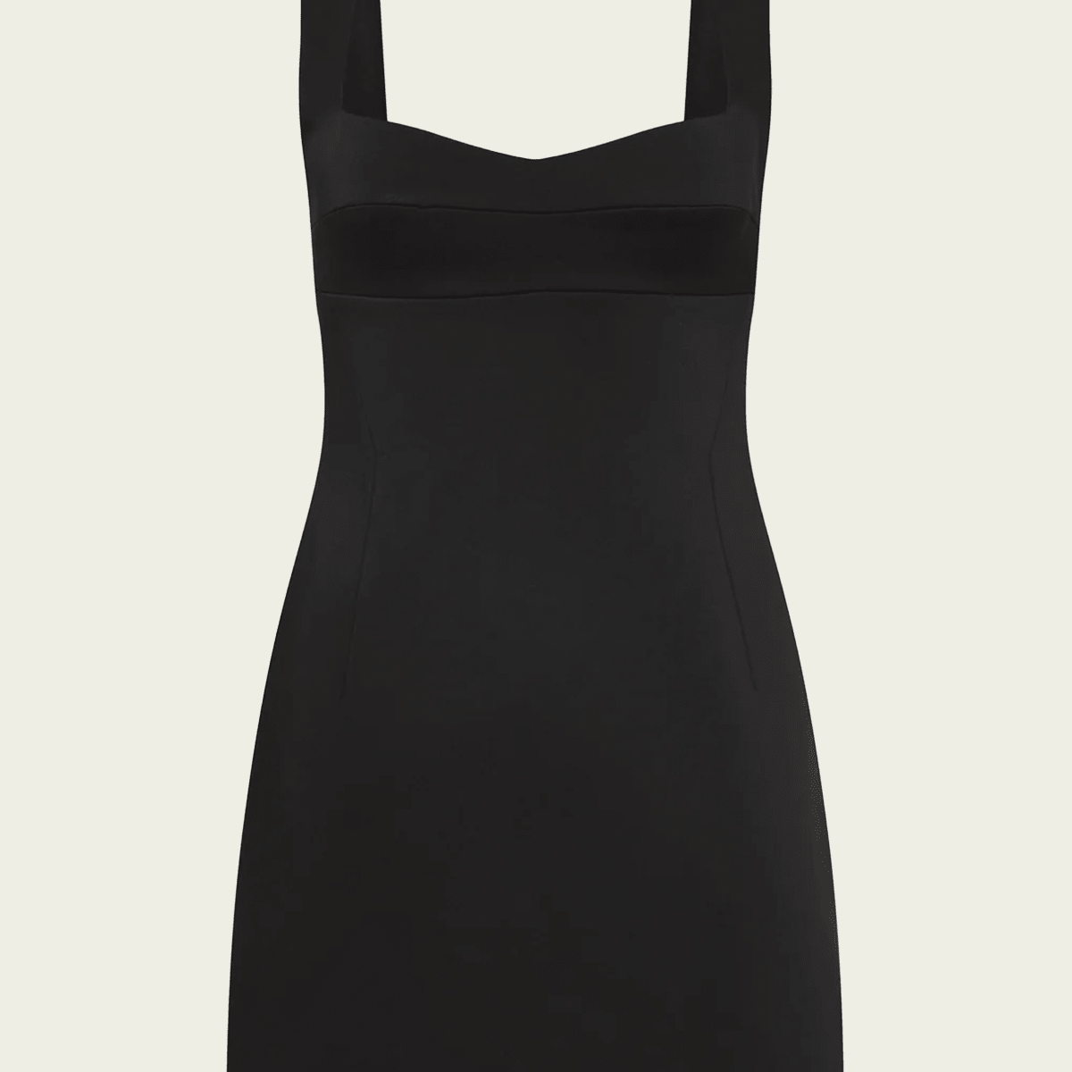 Alizee Structured Mini Dress in Black