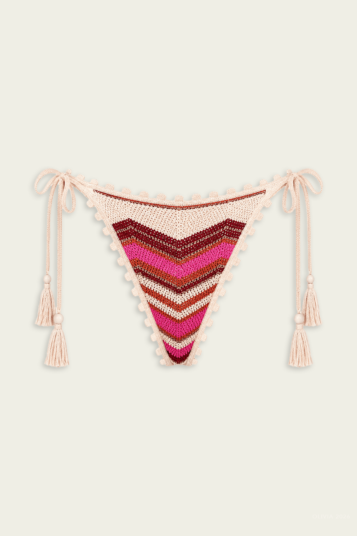 Alma Bikini Bottom in Berry - shop-olivia.com