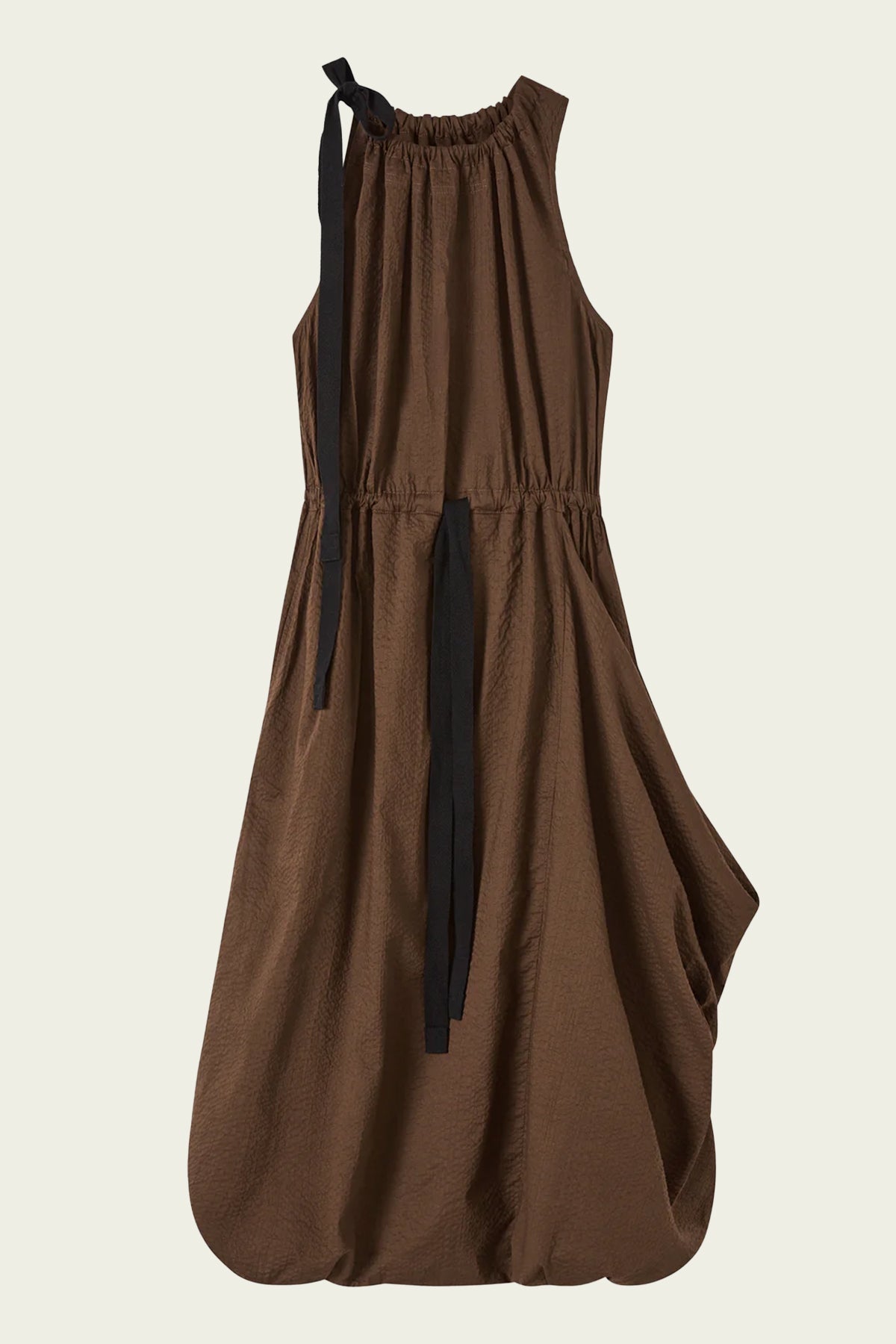 Alma Midi Dress in Walnut - shop-olivia.com