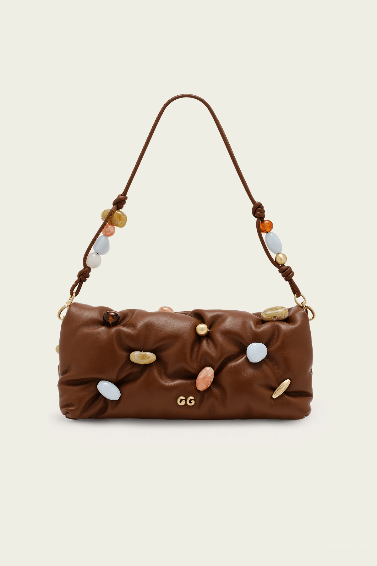 Amalia Clutch in Saddle Bauble Multi - shop - olivia.com