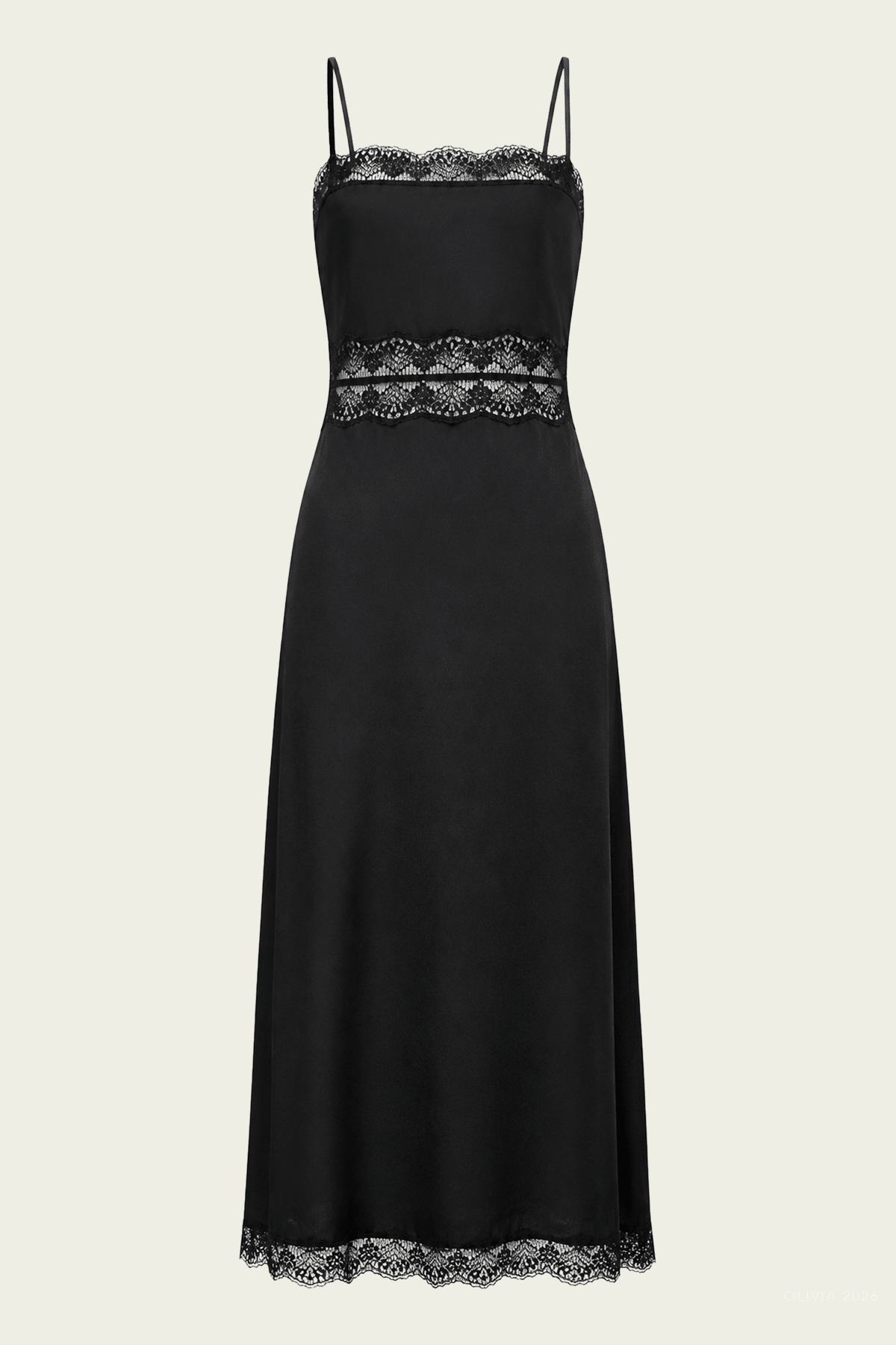 Amalina Linen Dress in Black - shop - olivia.com