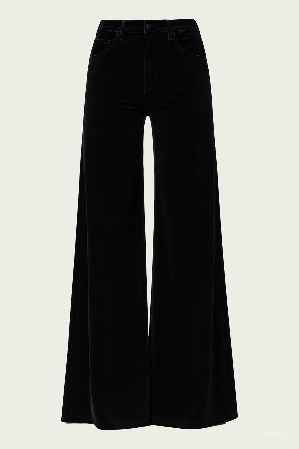 Amari Ultra Velvet Pant in Black - shop - olivia.com