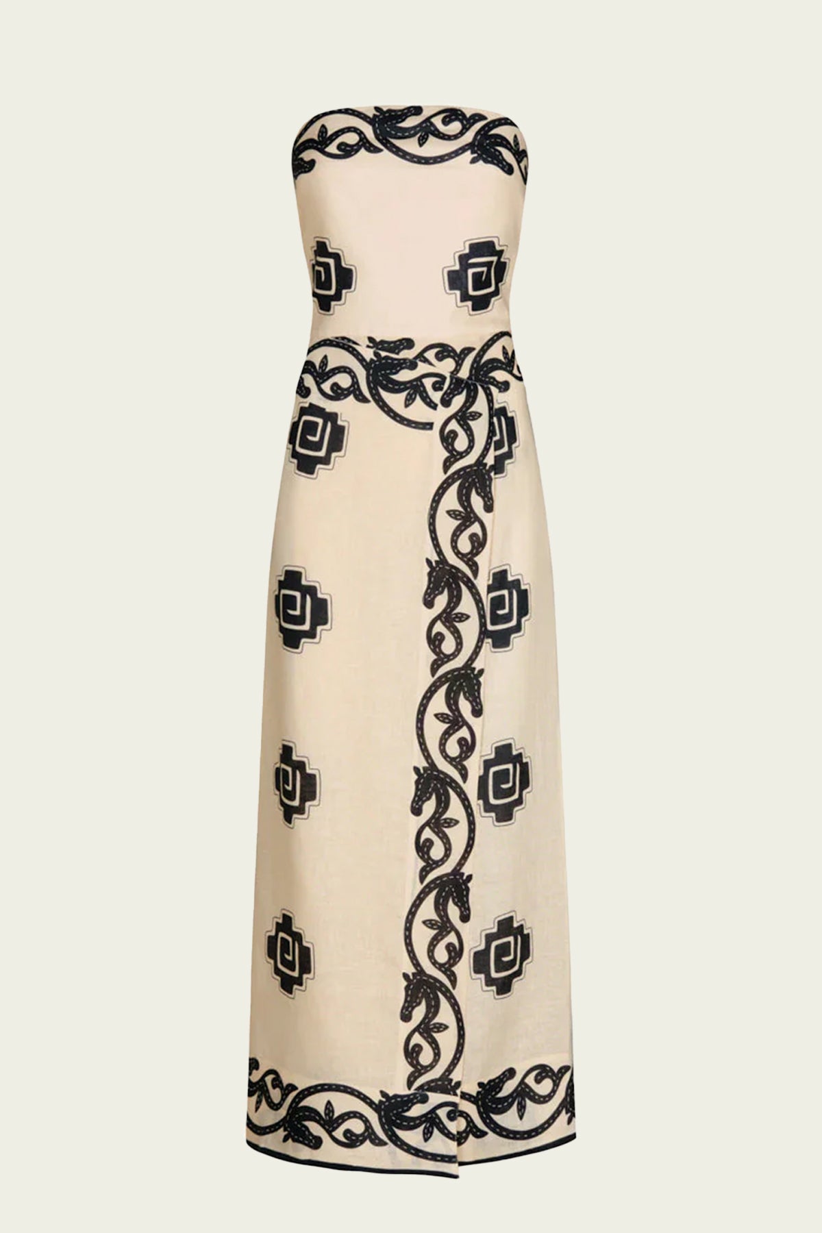 Ancient Dress in Ecru Black - shop - olivia.com